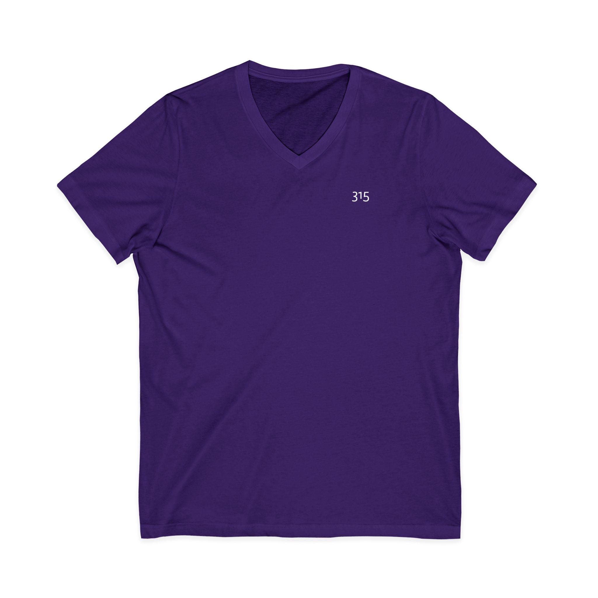 111 - Multi Color Stylish Unisex V-Neck Tee with '315' Design