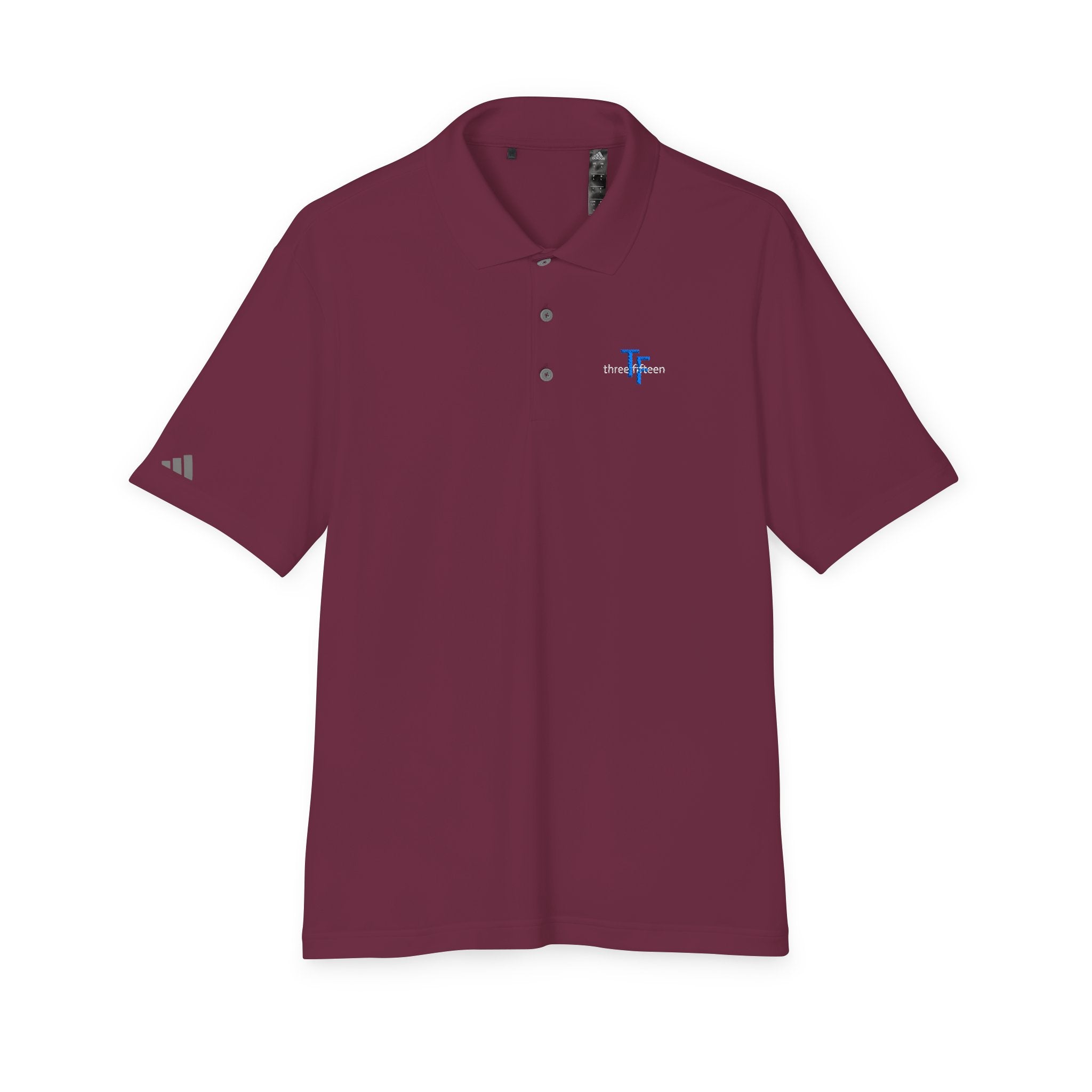 114 - Embroidered Multi Colors Adidas Performance Polo Shirt with Small Blue 'TF' Chest Logo – Golf & Corporate Teamwear
