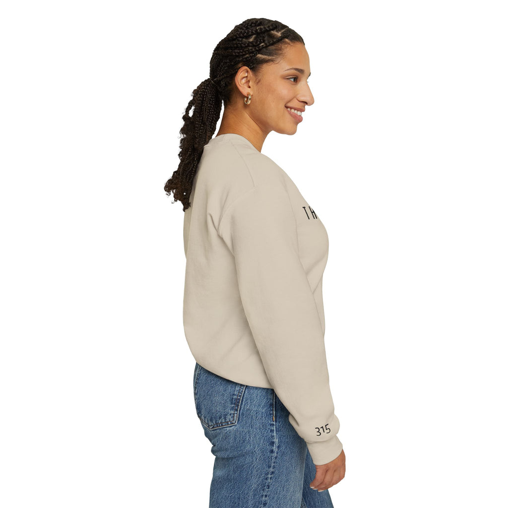 15 - Three Fifteen Embroidered Crewneck Sweatshirt — Minimal Graphic Pullover