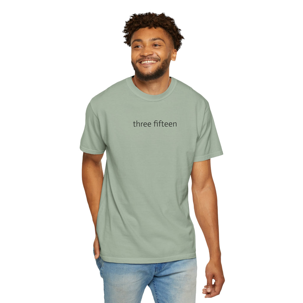 1 - Multi Colors Three Fifteen Basic Graphic T-Shirt