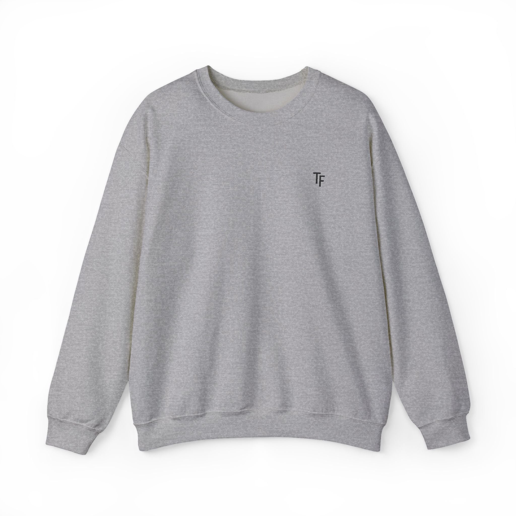 15 - TF Three Fifteen Embroidered Crewneck Sweatshirt — Minimal Graphic Pullover