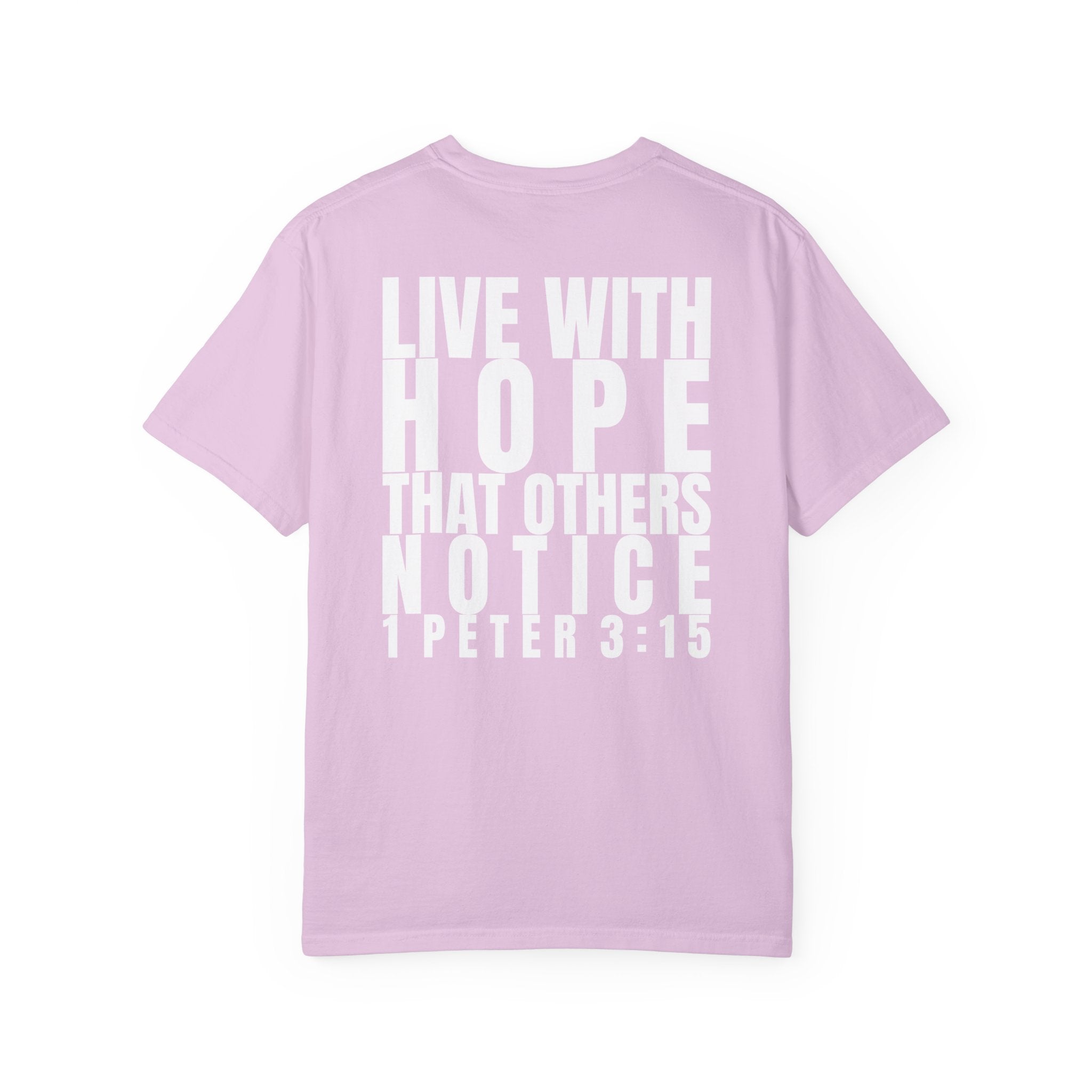 315 Multi Colors 315   “Live with Hope” Graphic T-Shirt