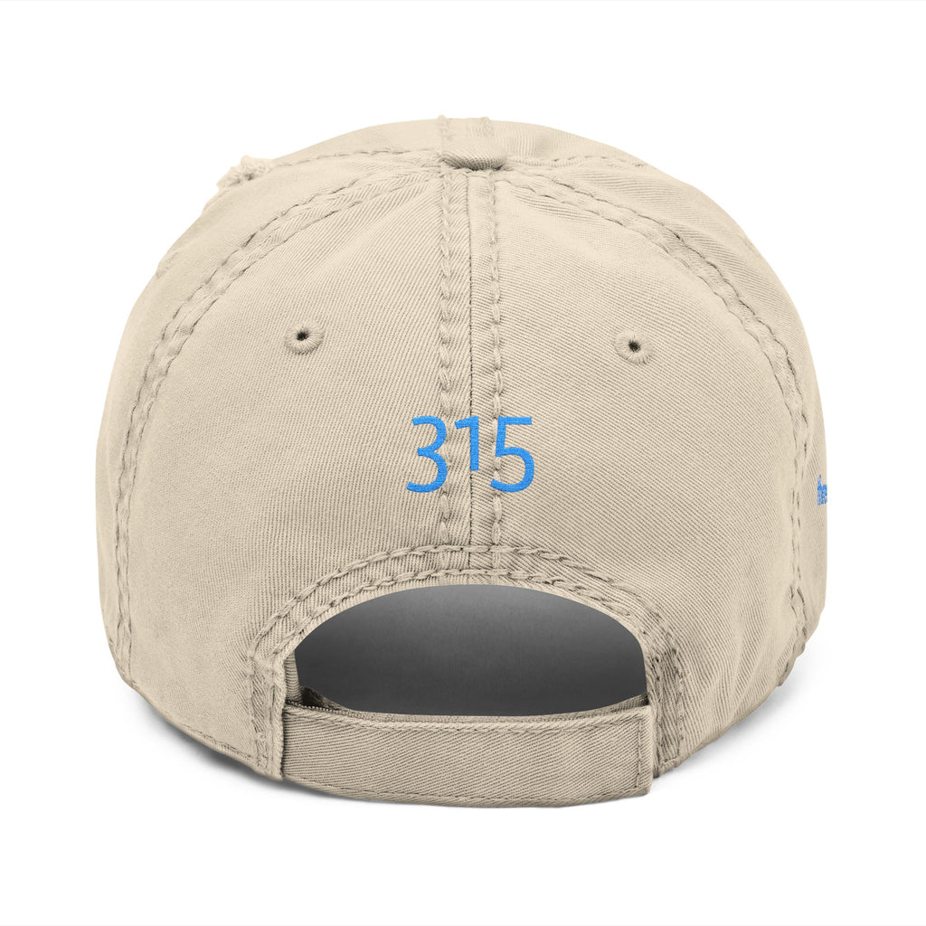 3 - Hat Distressed Embroidered TF Three Fifteen Dad Hat - Casual Chic Accessory