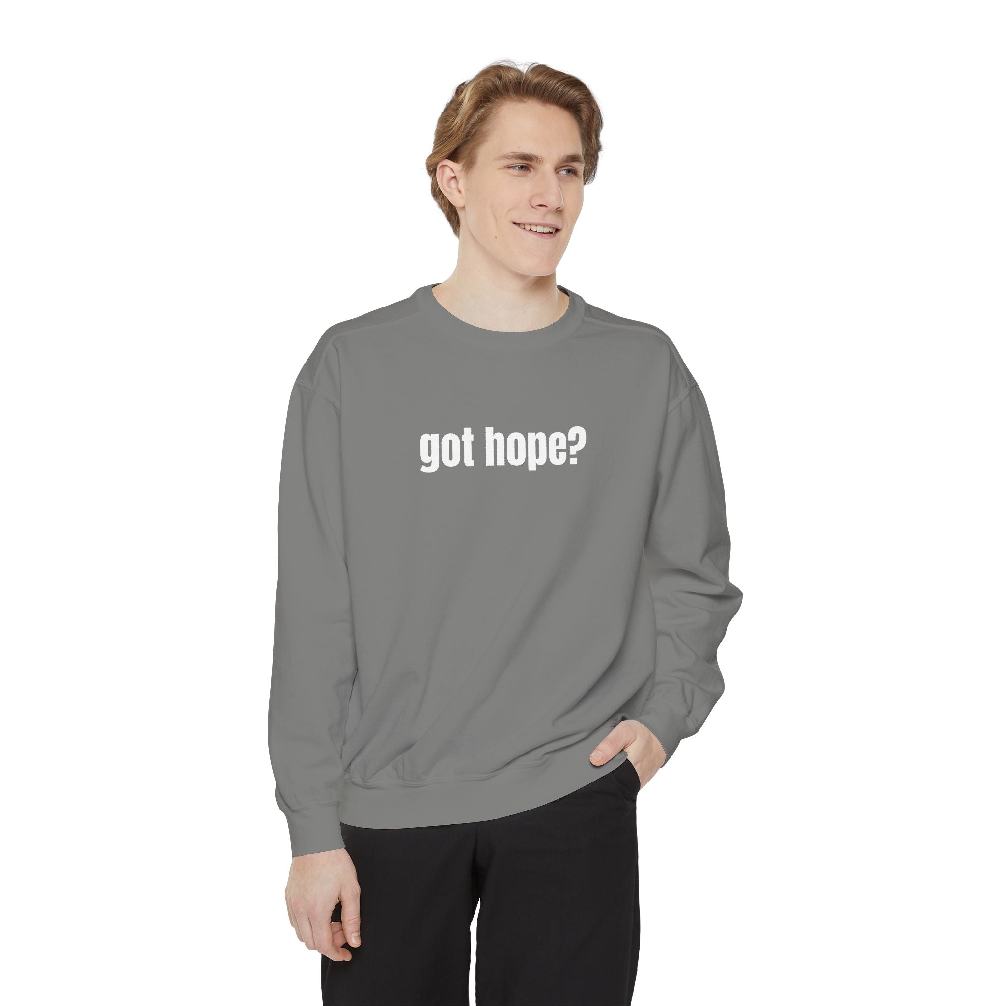 15 - Got Hope - Multi Color Cozy “A Helping Hand” Unisex Garment-Dyed Sweatshirt for Everyday Comfort