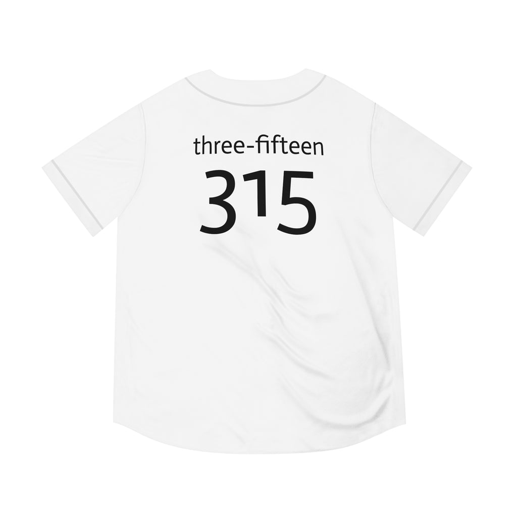 Three-Fifteen Stylish Men's Baseball Jersey with Custom Number 315