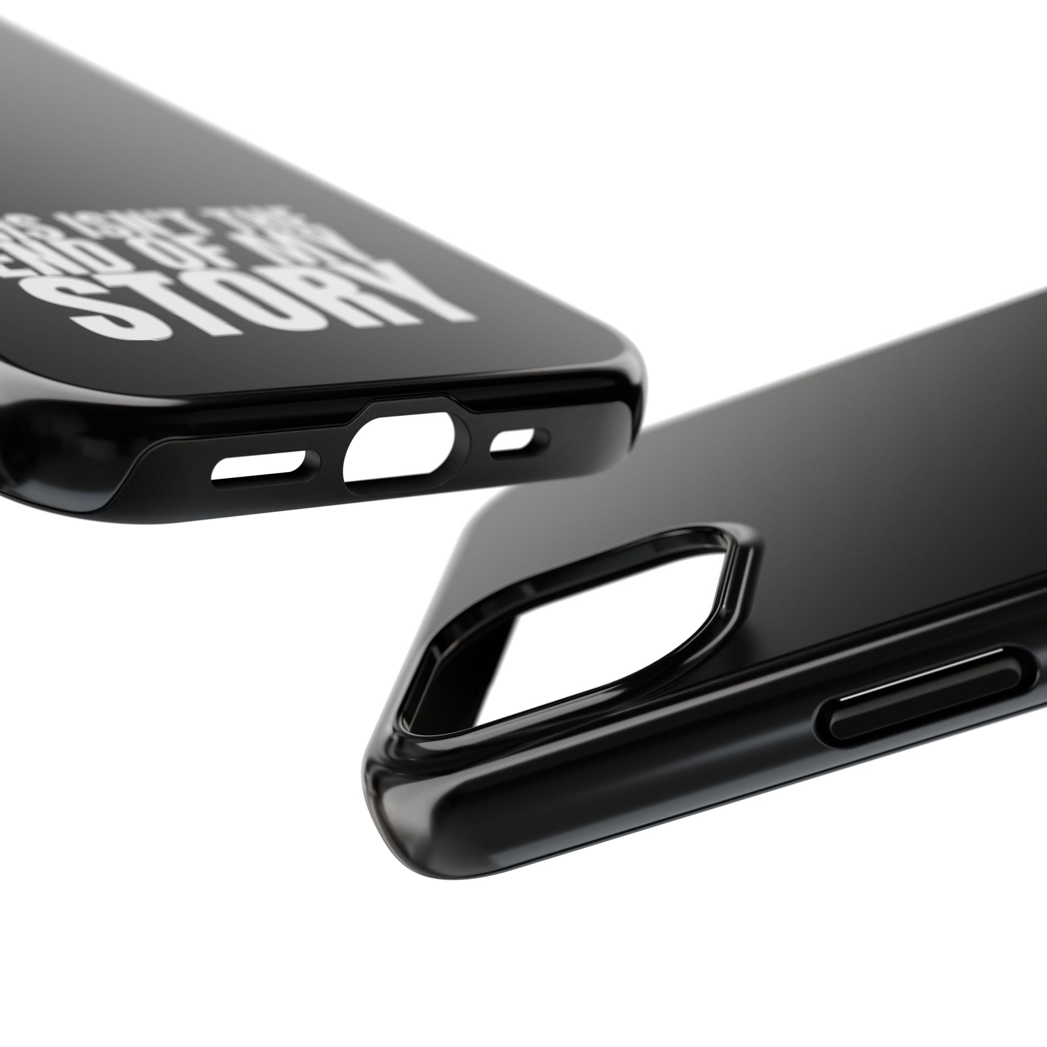 36 - Phone case Tough Phone Case — "This Isn't the End of My Story" Motivational Black Protective Cover