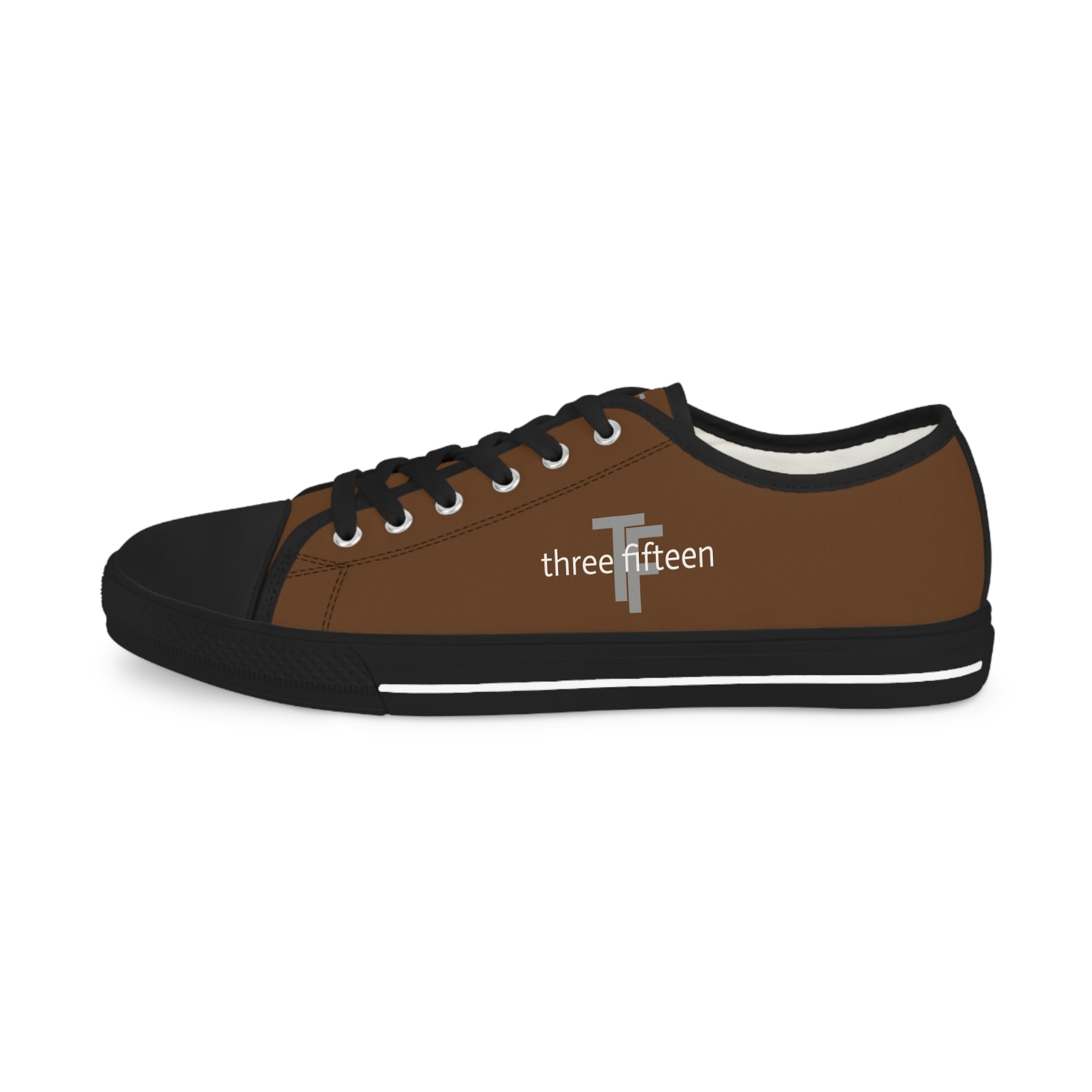 31 - Men's Low Top Sneakers TF — Minimal Grey Canvas Shoes with '315' Side Graphic