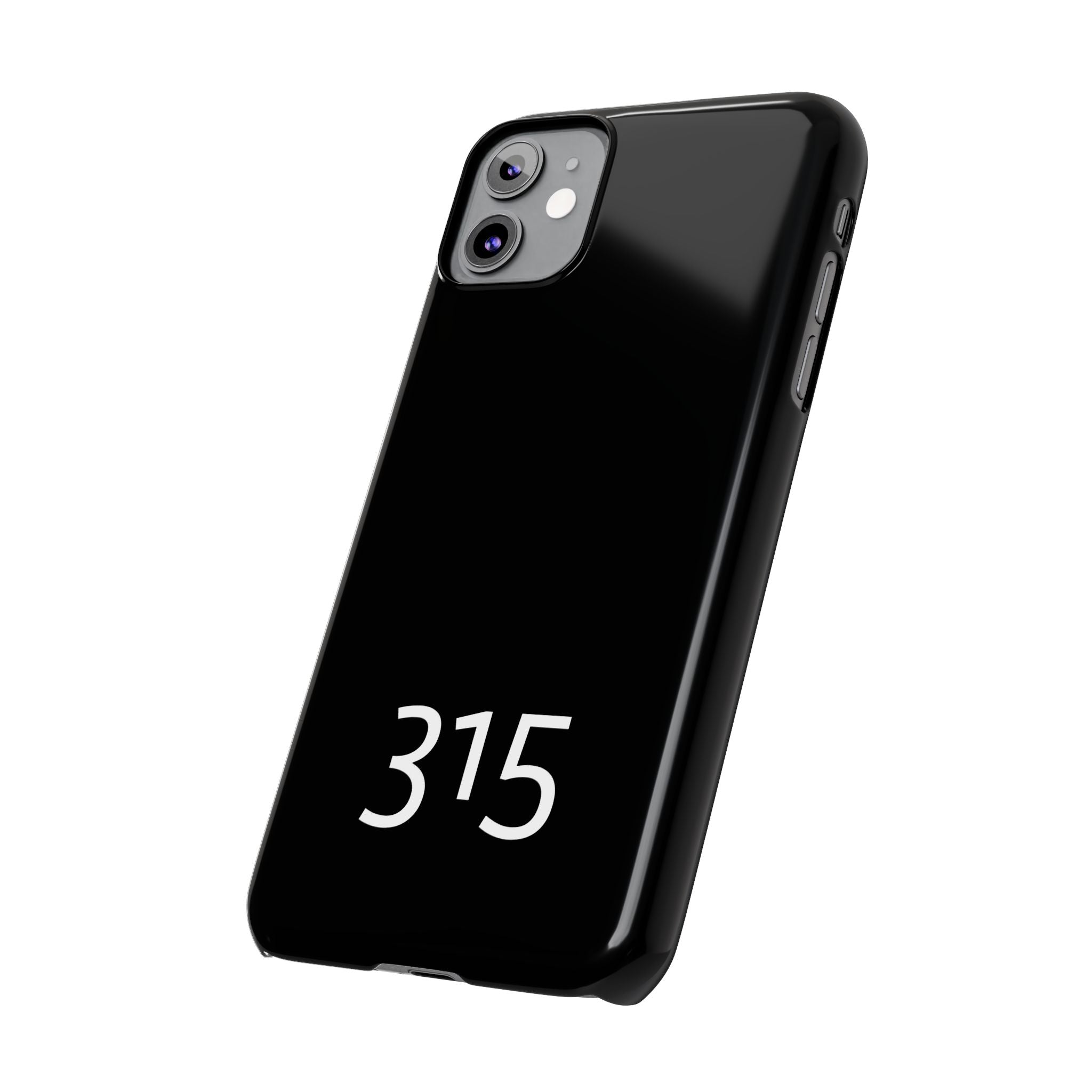 36 - Phone case 315 Slim Phone Case — Motivational Black Protective Cover