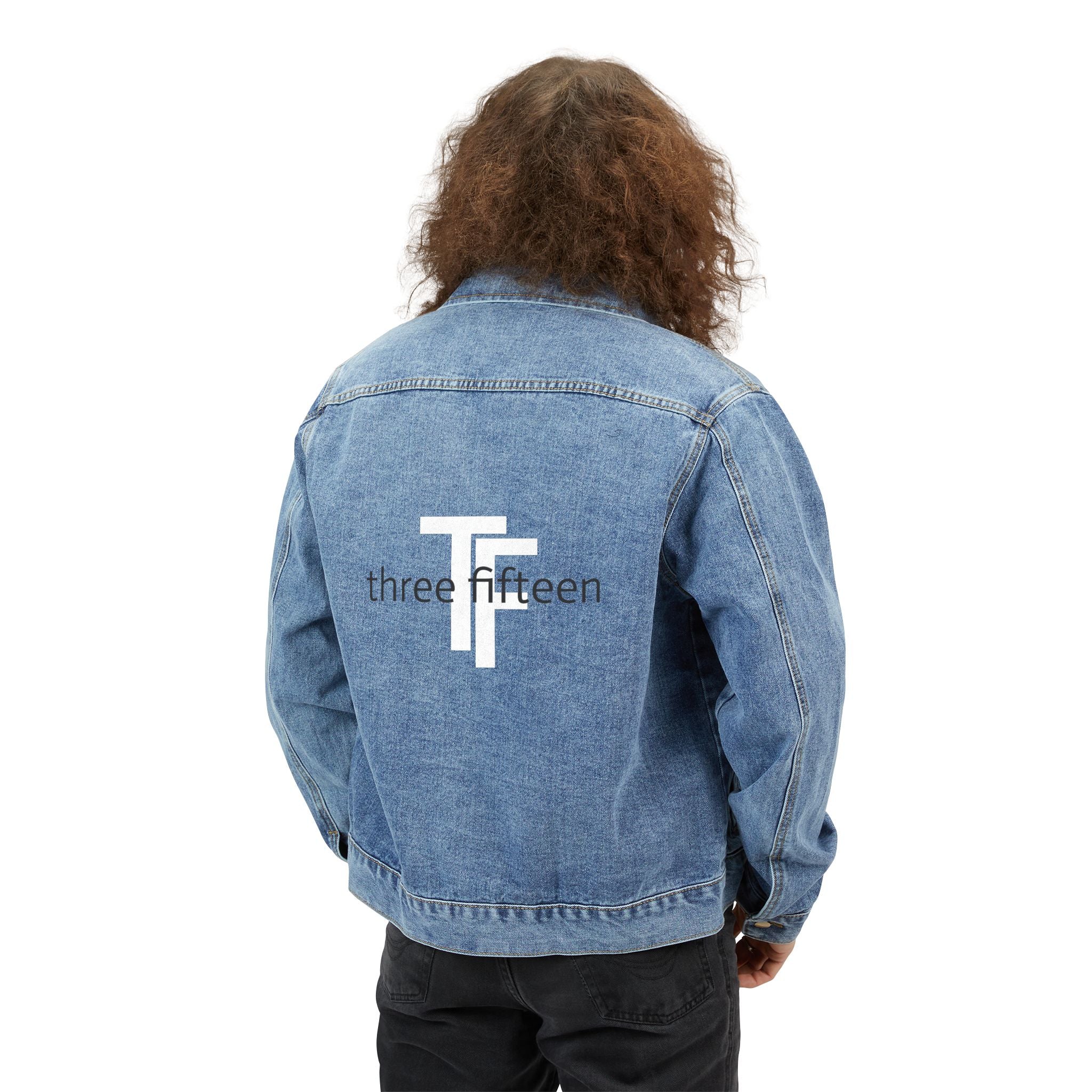 19 - TF three fifteen Men's Denim Jacket - "This Isn't the End of My Story" Statement Piece