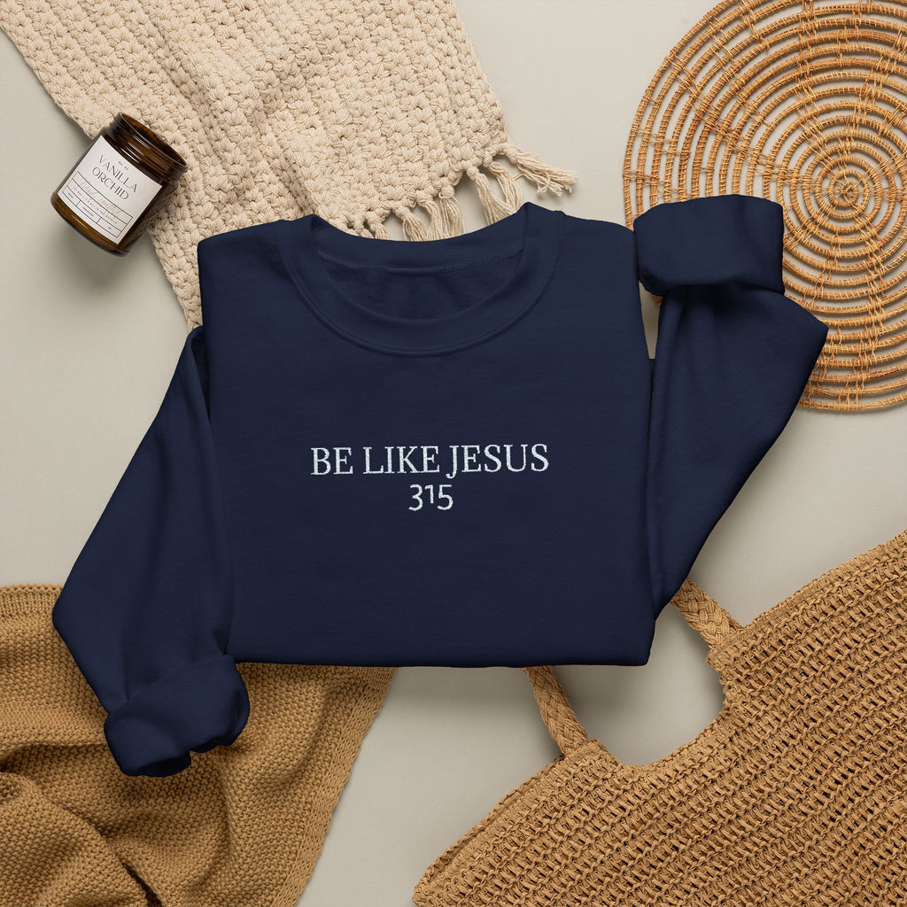 15 - Be Like Jesus 315 Multi Colors Embroidered - Unisex Heavy Blend™ Crewneck Sweatshirt