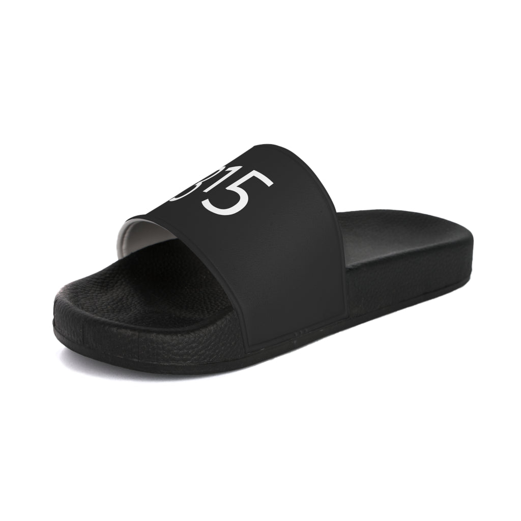 31 - 315 Black Slide Sandals — Minimalist Numbered Men's Pool & Beach Slides