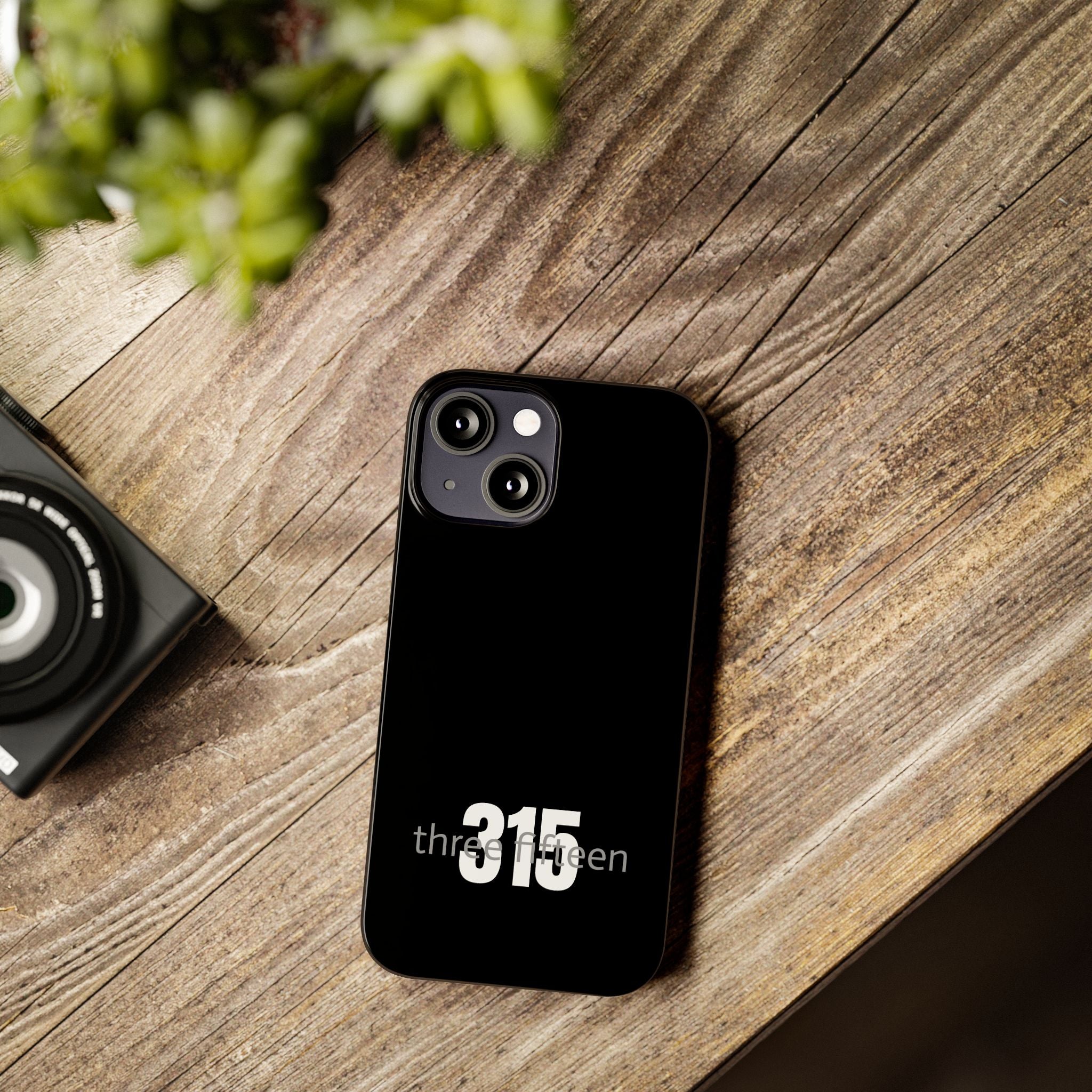 Copy of 36 - Phone case 315 Slim Phone Case — Motivational Black Protective Cover