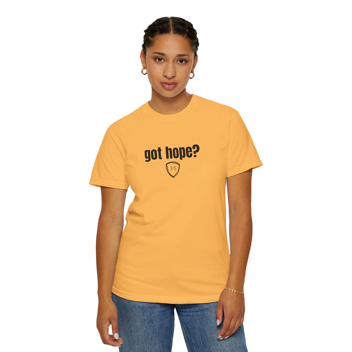 1 - Multi Colors Got Hope? Three Fifteen Shield Store Graphic T-Shirt