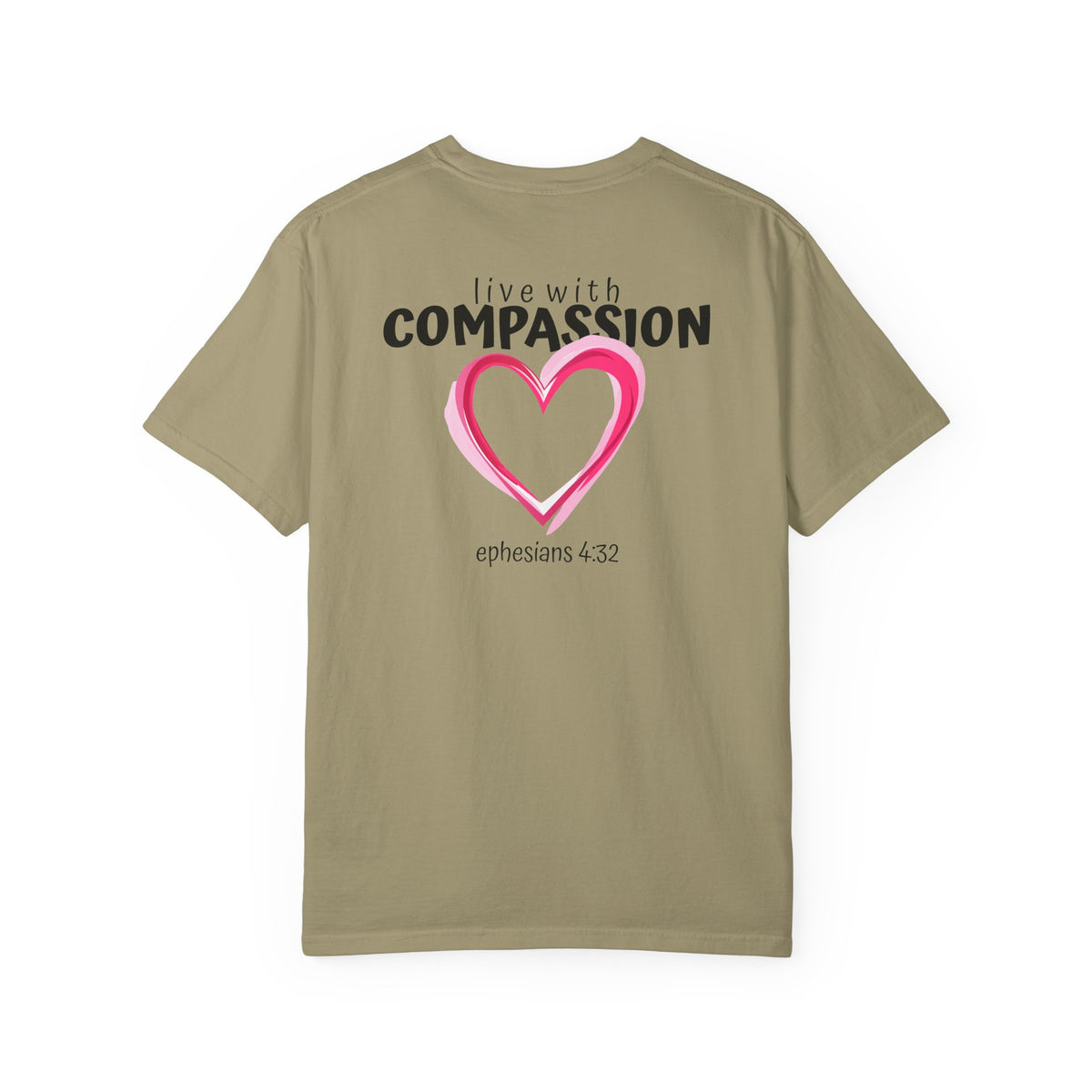 01 - Multi Color Tee - Live With Compassion - Multi Colors 315 Graphic T-Shirt