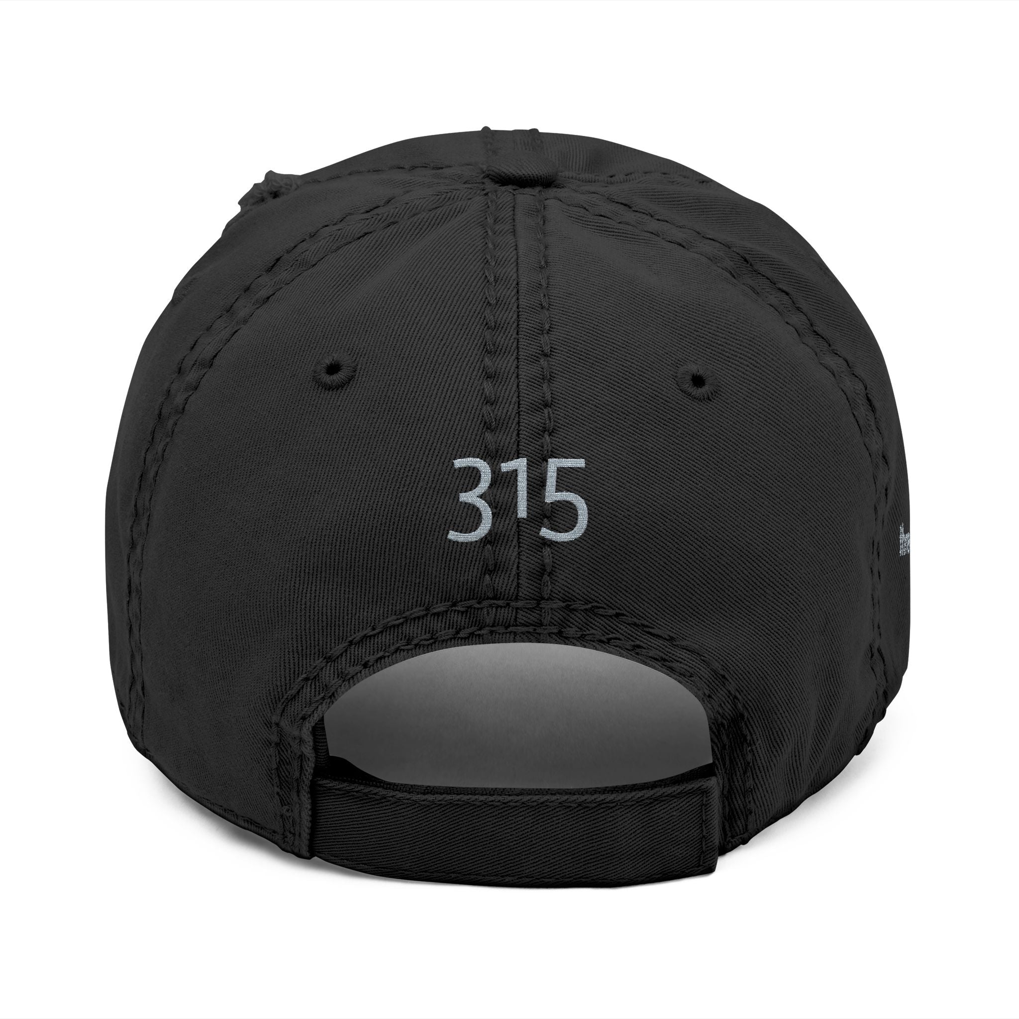 3 - Hat Distressed Embroidered TF Three Fifteen Dad Hat - Casual Chic Accessory