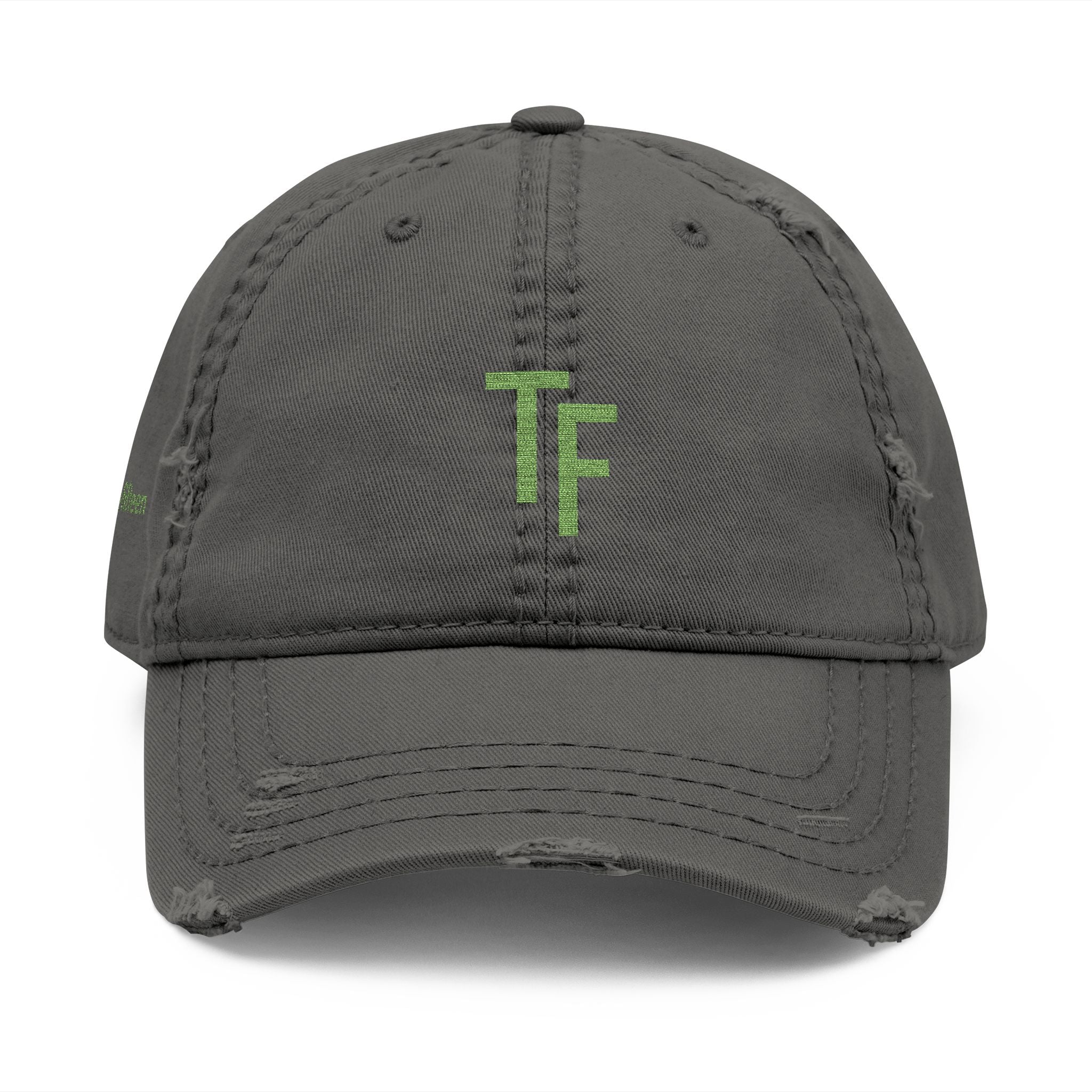3 - Hat Distressed Embroidered TF Three Fifteen Dad Hat - Casual Chic Accessory