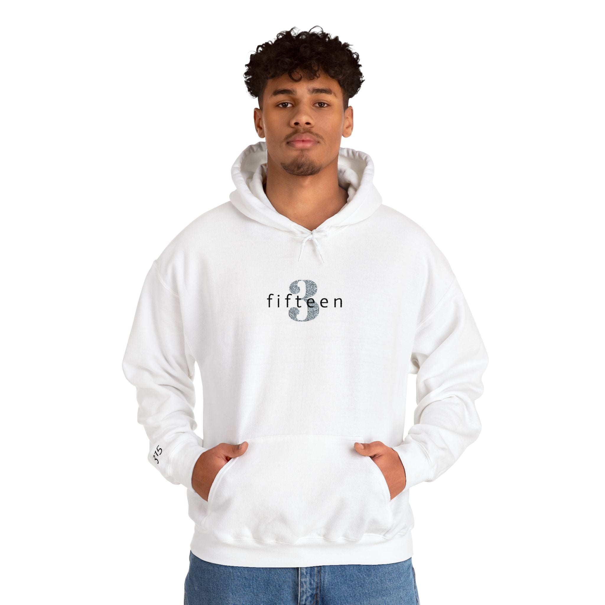 16 - Hoodie 3 Fifteen Embroidered Hoodie Multi Color - Hope Matters - Hoodie — Minimal Black Square Anchor Logo Pullover