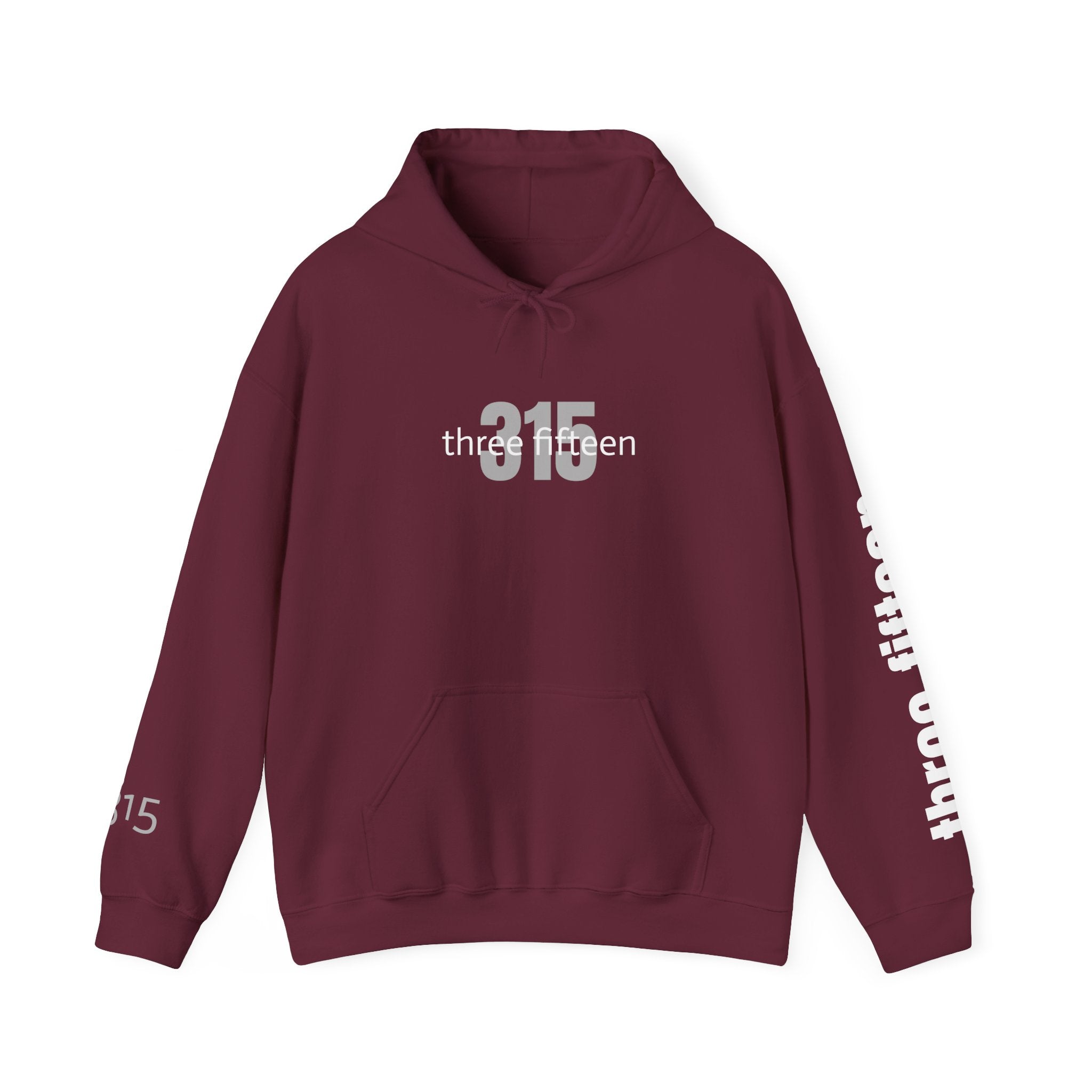 16 - Multi Color Printed Bold 315 Three Fifteen Inspirational Quote Hoodie - This Isn't The End Of My Story