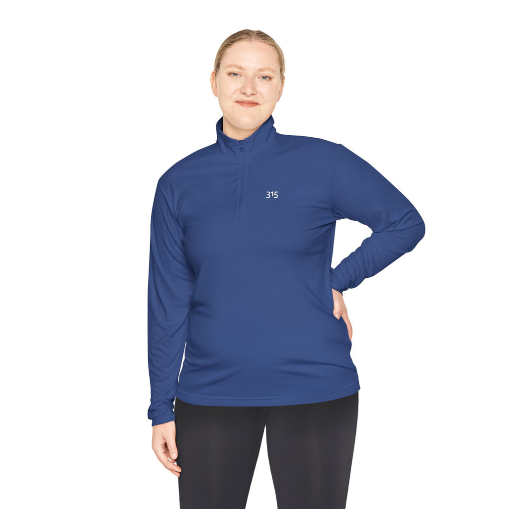 Multi Color Unisex Quarter-Zip Pullover with 315 Design – Stylish Comfort for Every Occasion