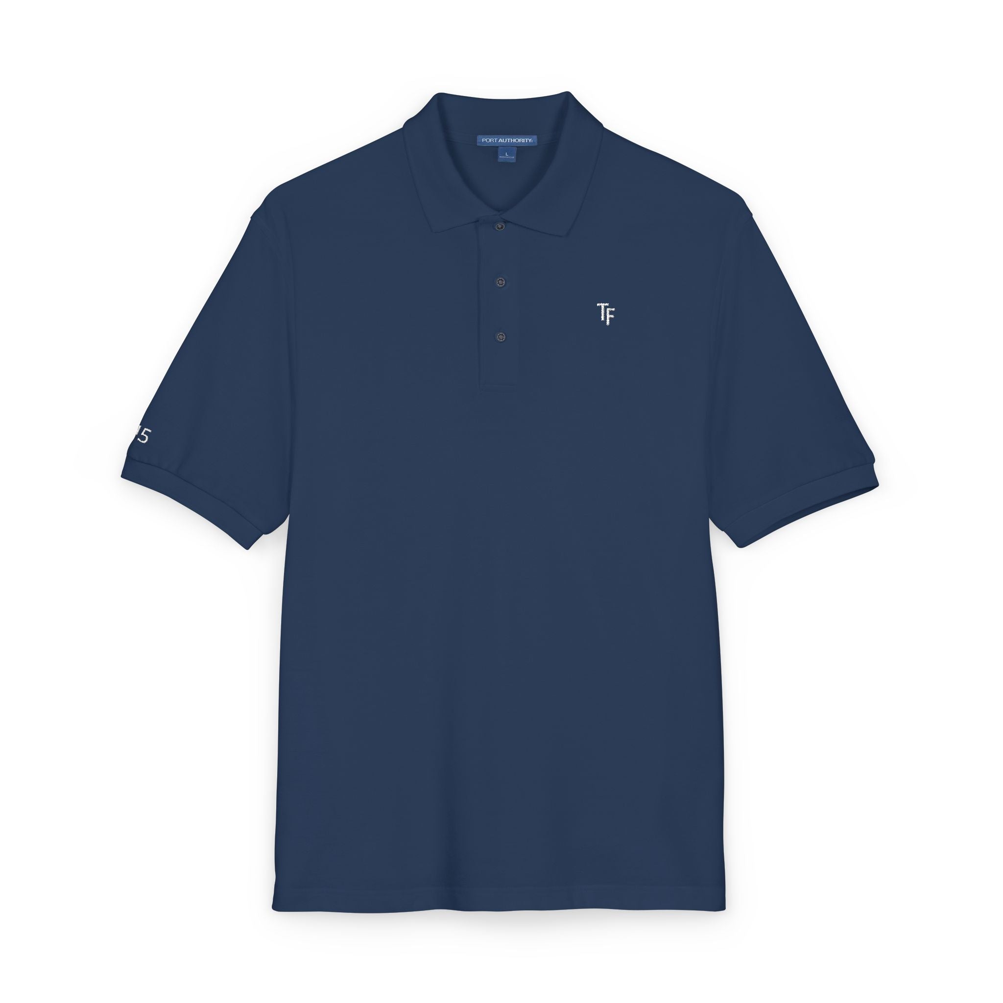 114 - Multi Color Sleek TF Embroidered Unisex Polo Shirt - Casual Elegance for Every Occasion