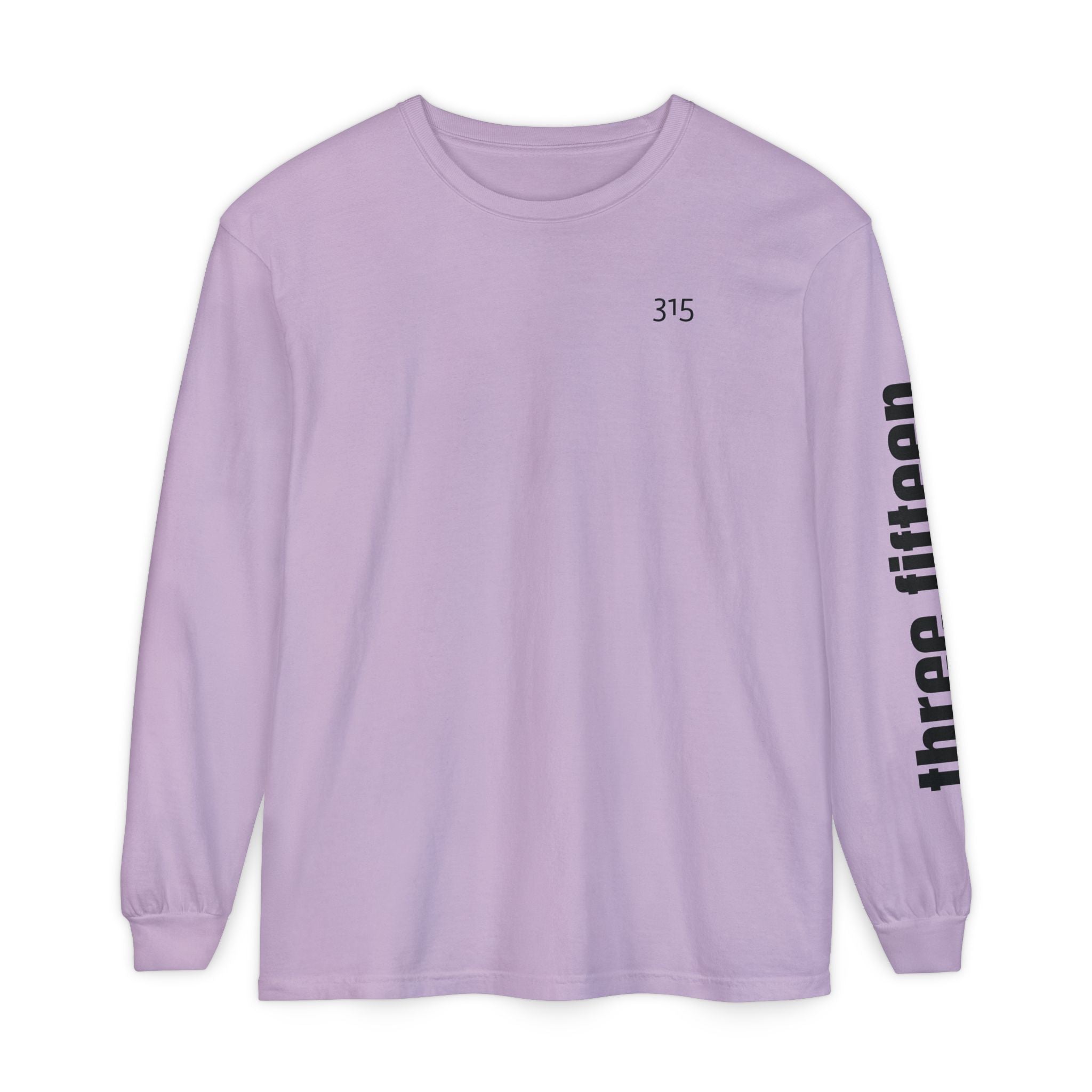12 - 315 Three Fifteen Multi Color Unisex Long Sleeve T-Shirt - Inspirational Casual Wear