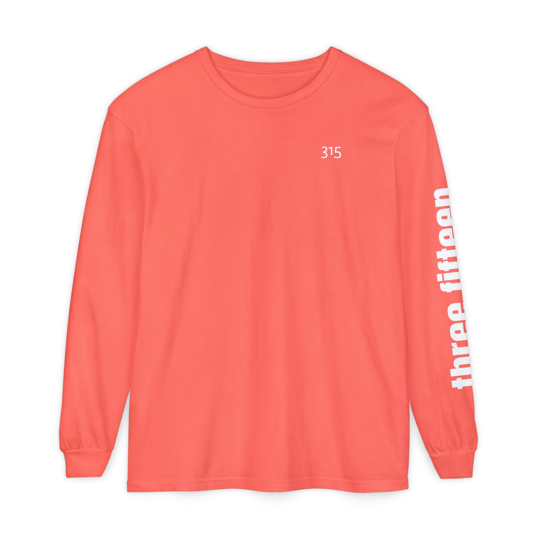 12 - 315 Three Fifteen Multi Color Unisex Long Sleeve T-Shirt - Inspirational Casual Wear
