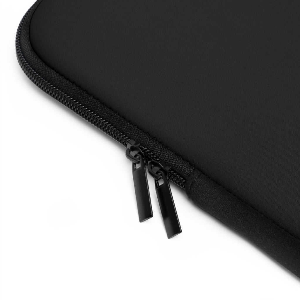 315 Minimalist Black Laptop Sleeve — Slim Protective Case with White Numeric Design