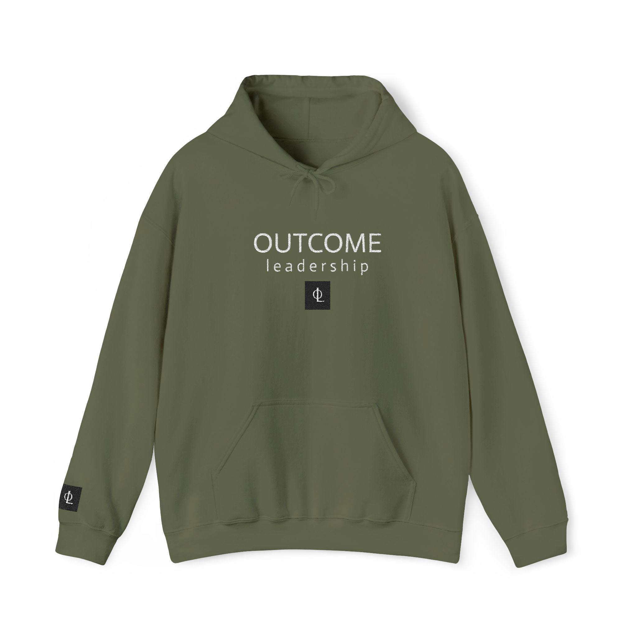 Multi Color - Outcome Leadership Hoodie — Minimal Black Square Anchor Logo Pullover