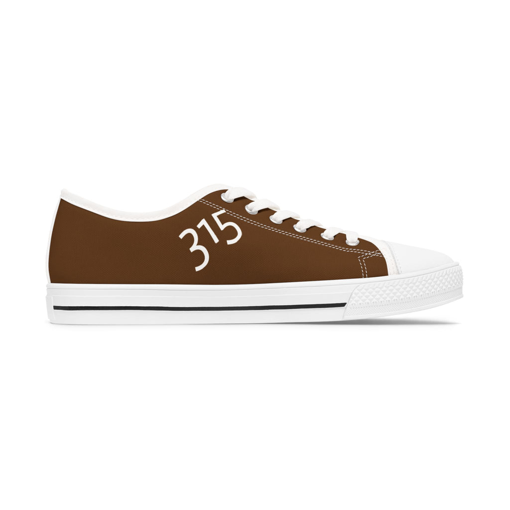 31 - Women's Grey Low Top Sneakers — Minimal Grey Canvas Shoes with '315' Side Print