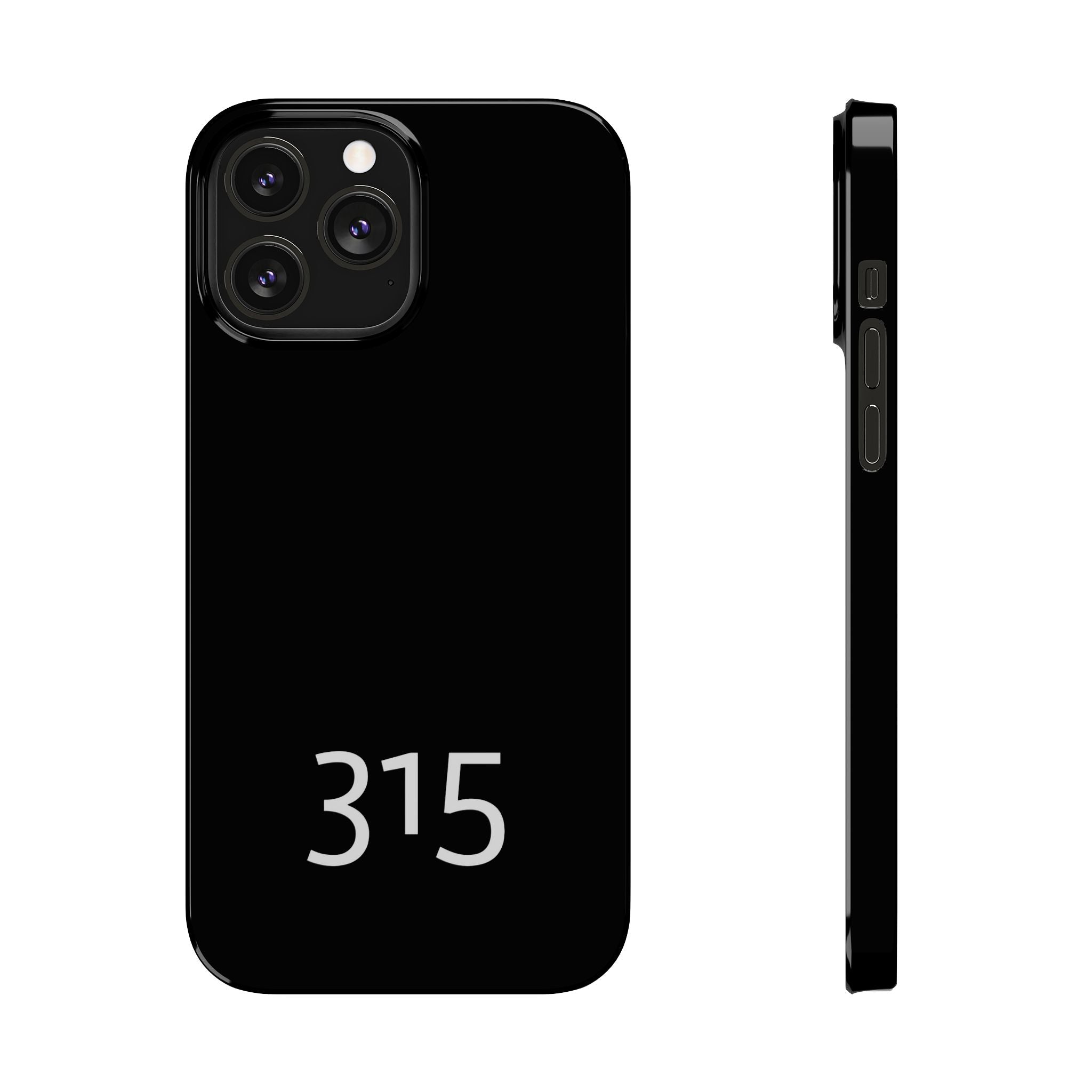 36 - Phone case 315 Slim Phone Case — Motivational Black Protective Cover