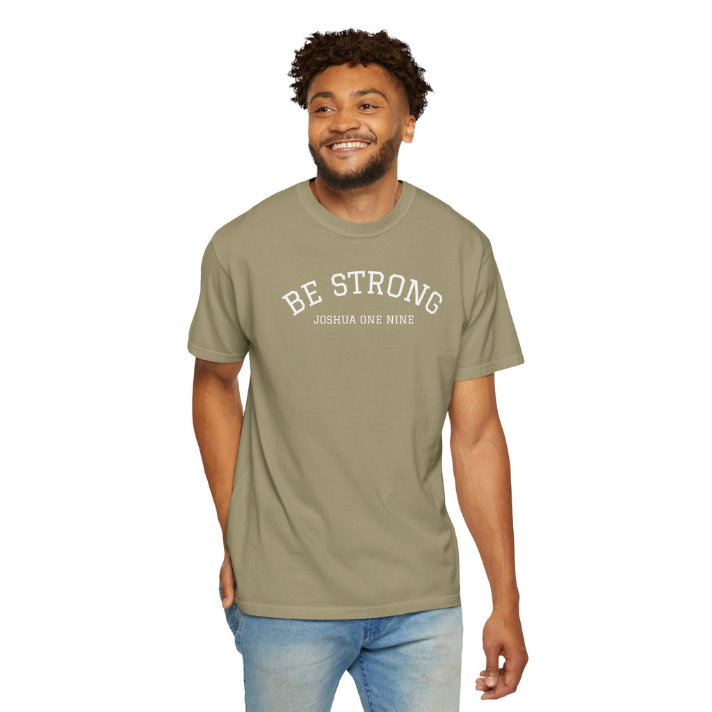 01 - Multi Colors  “Be Strong Joshua One Nine” Plain Back Store Graphic T-Shirt