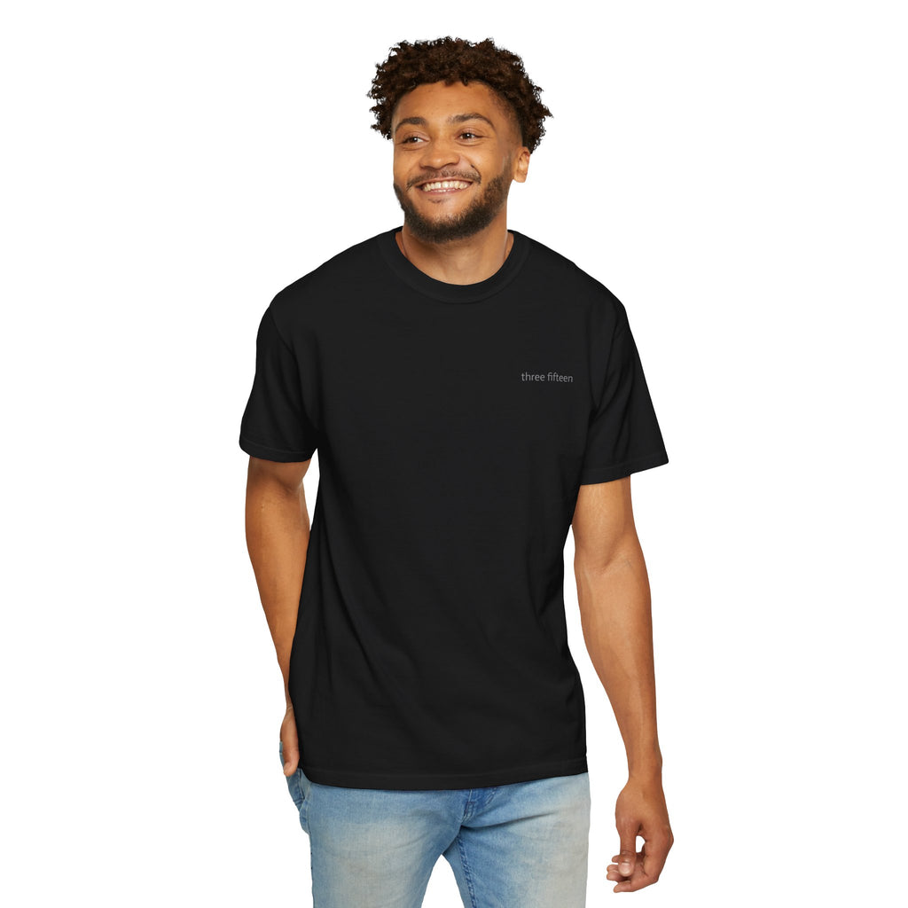 1 - Multi Colors Three Fifteen Basic Graphic T-Shirt