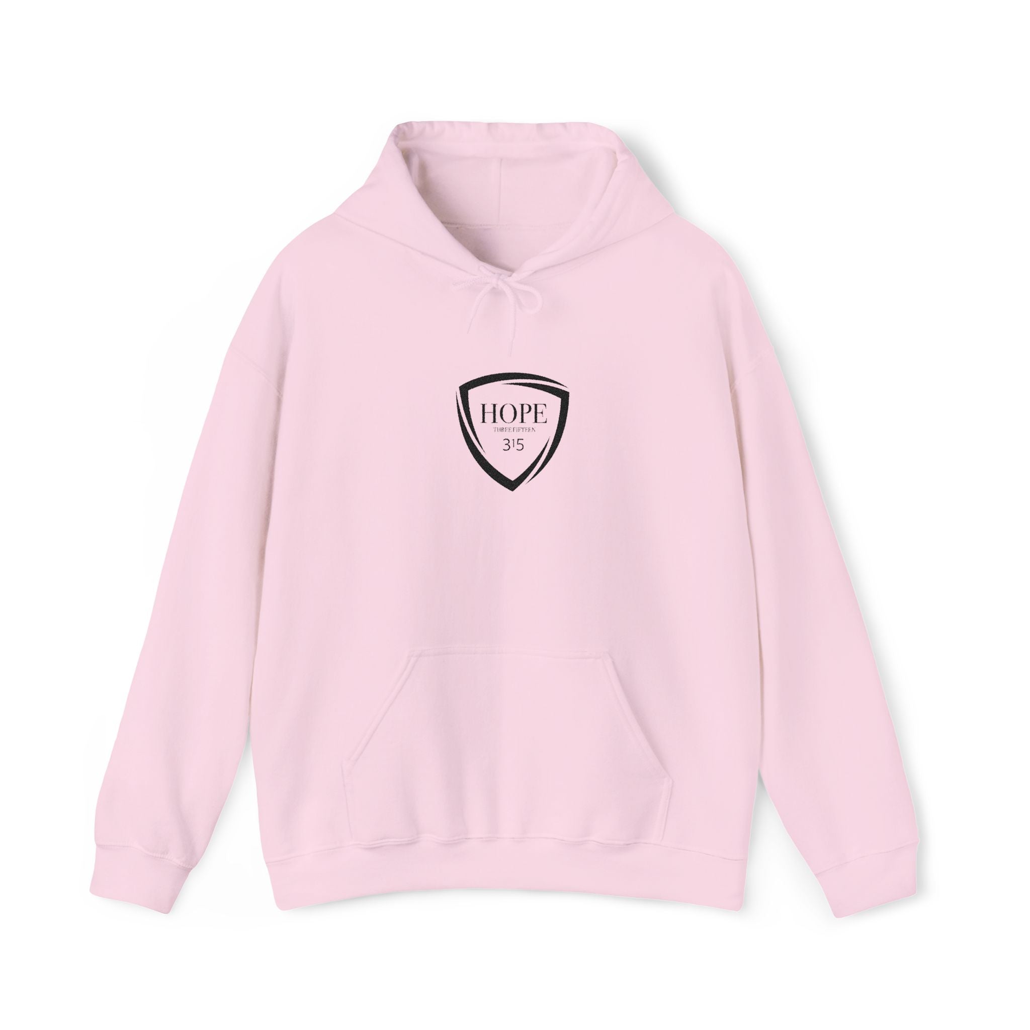 16 - Multi Color - Embroidered Hope Shield Hoodie — Pullover