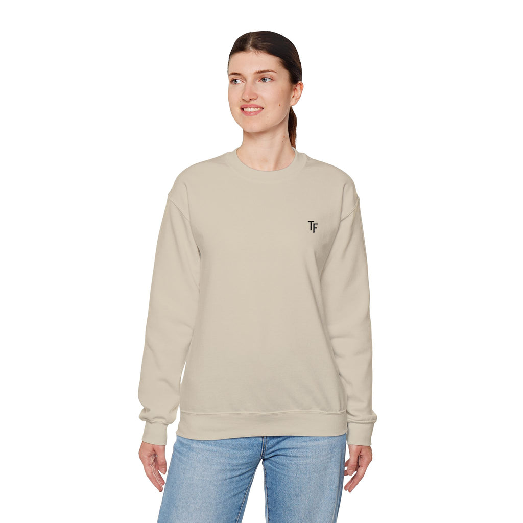 15 - TF Three Fifteen Embroidered Crewneck Sweatshirt — Minimal Graphic Pullover