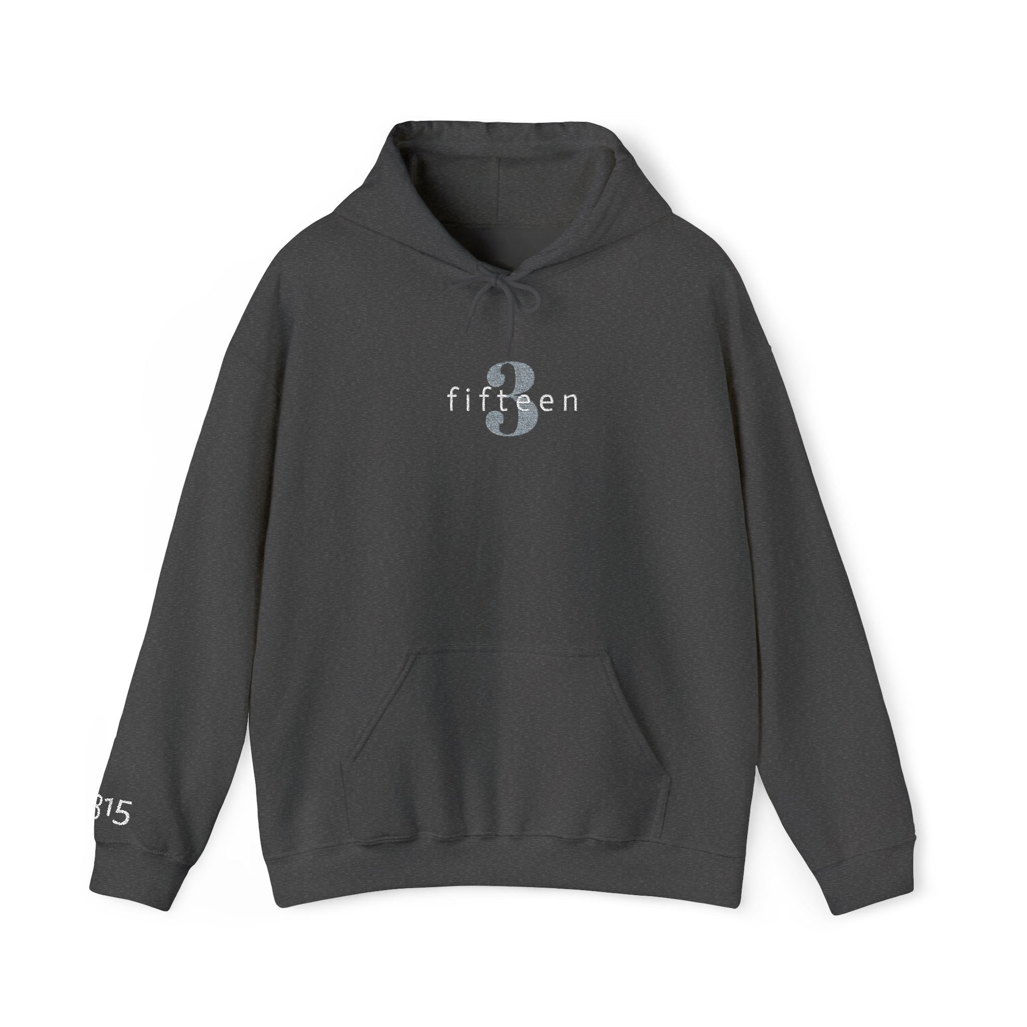 16 - Hoodie 3 Fifteen Embroidered Hoodie Multi Color - Hope Matters - Hoodie — Minimal Black Square Anchor Logo Pullover