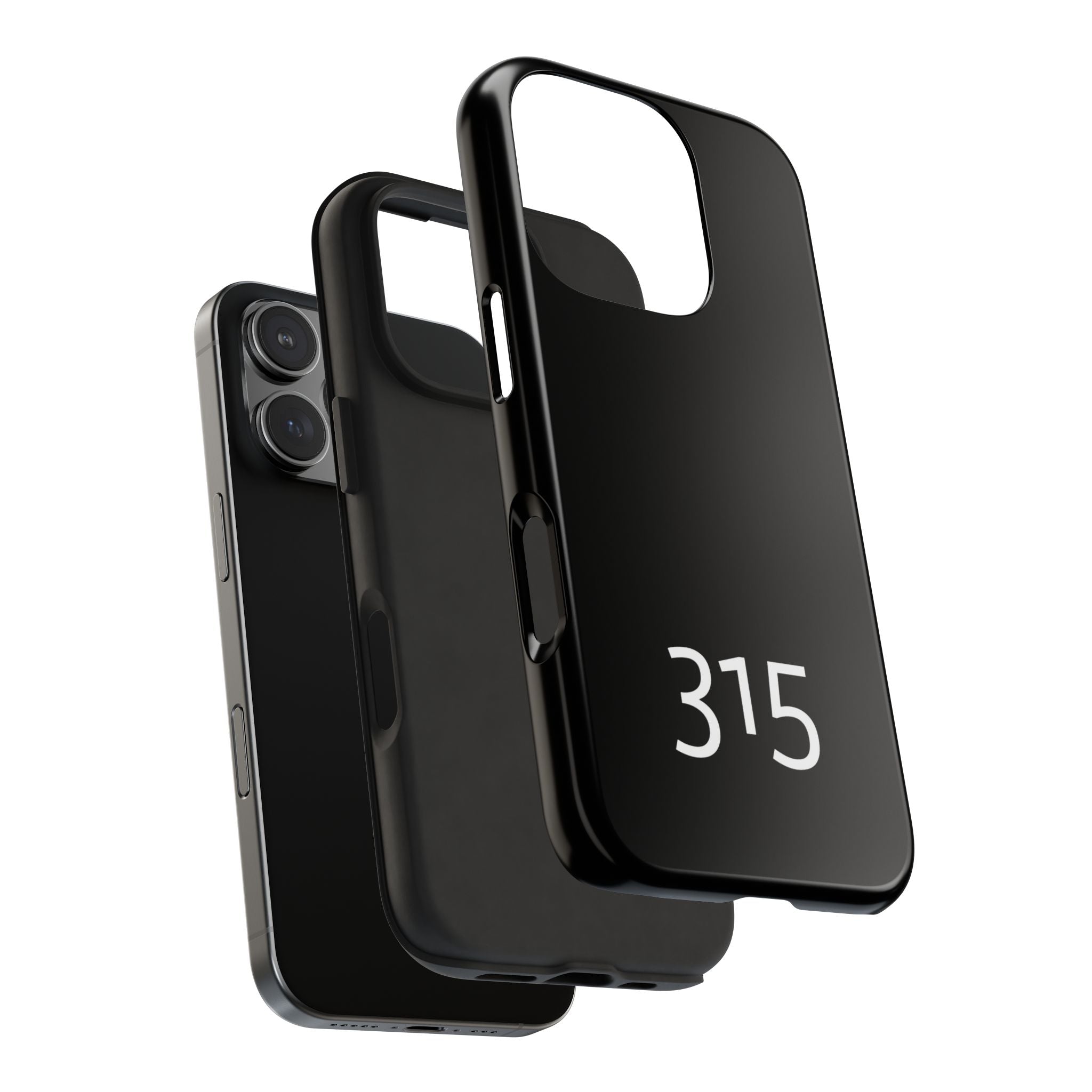 36 - Phone case 315 Tough Phone Case — Motivational Black Protective Cover