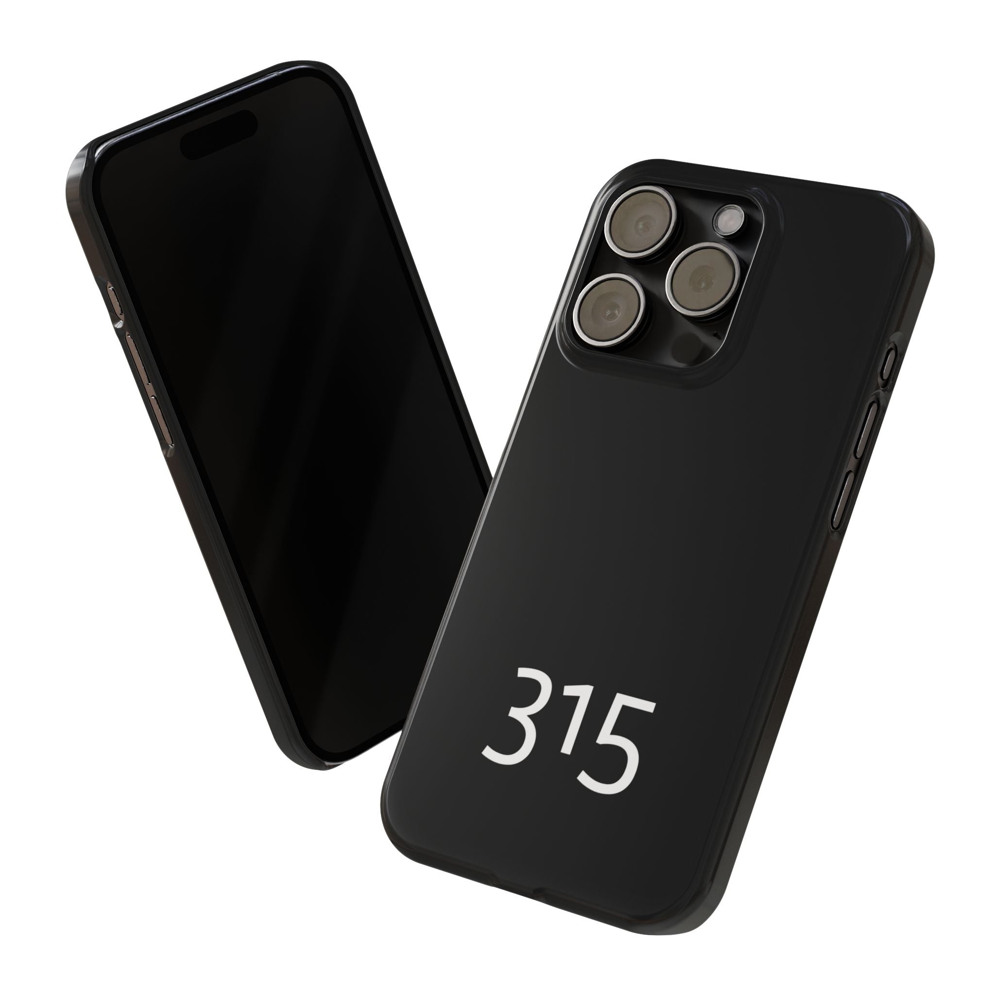 36 - Phone case 315 Slim Phone Case — Motivational Black Protective Cover