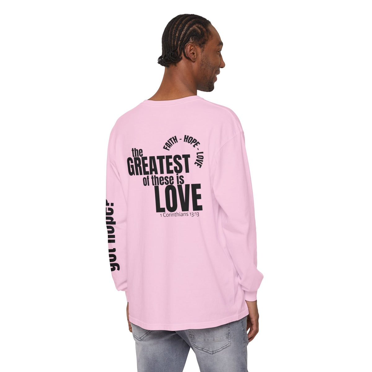12 - Long sleeve tee 315 The Greatest of These Unisex Long Sleeve T-Shirt - Inspirational Casual Wear
