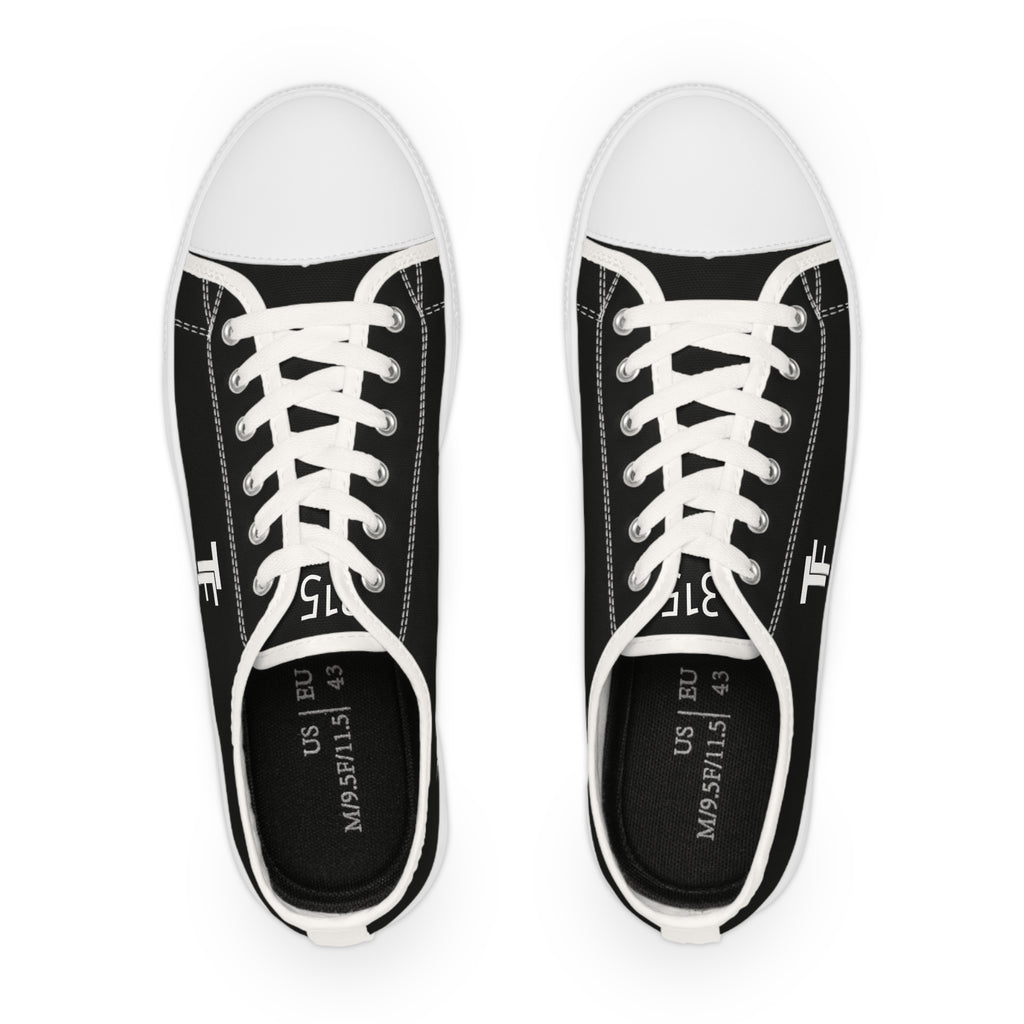 31 - Men's Low Top Sneakers TF — Minimal Grey Canvas Shoes with '315' Side Graphic