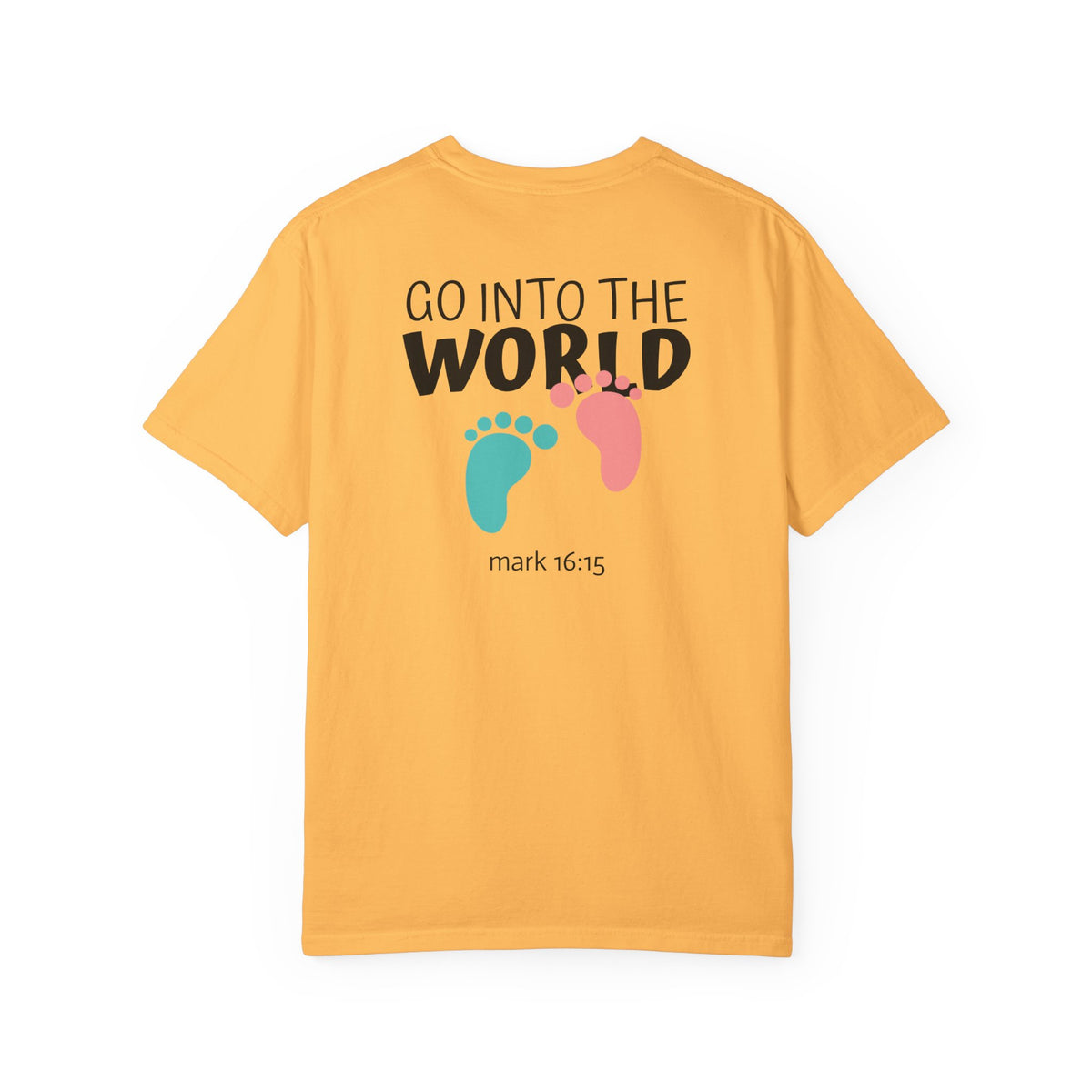 01 - Multi Colors “Go Into the World” Graphic T-Shirt