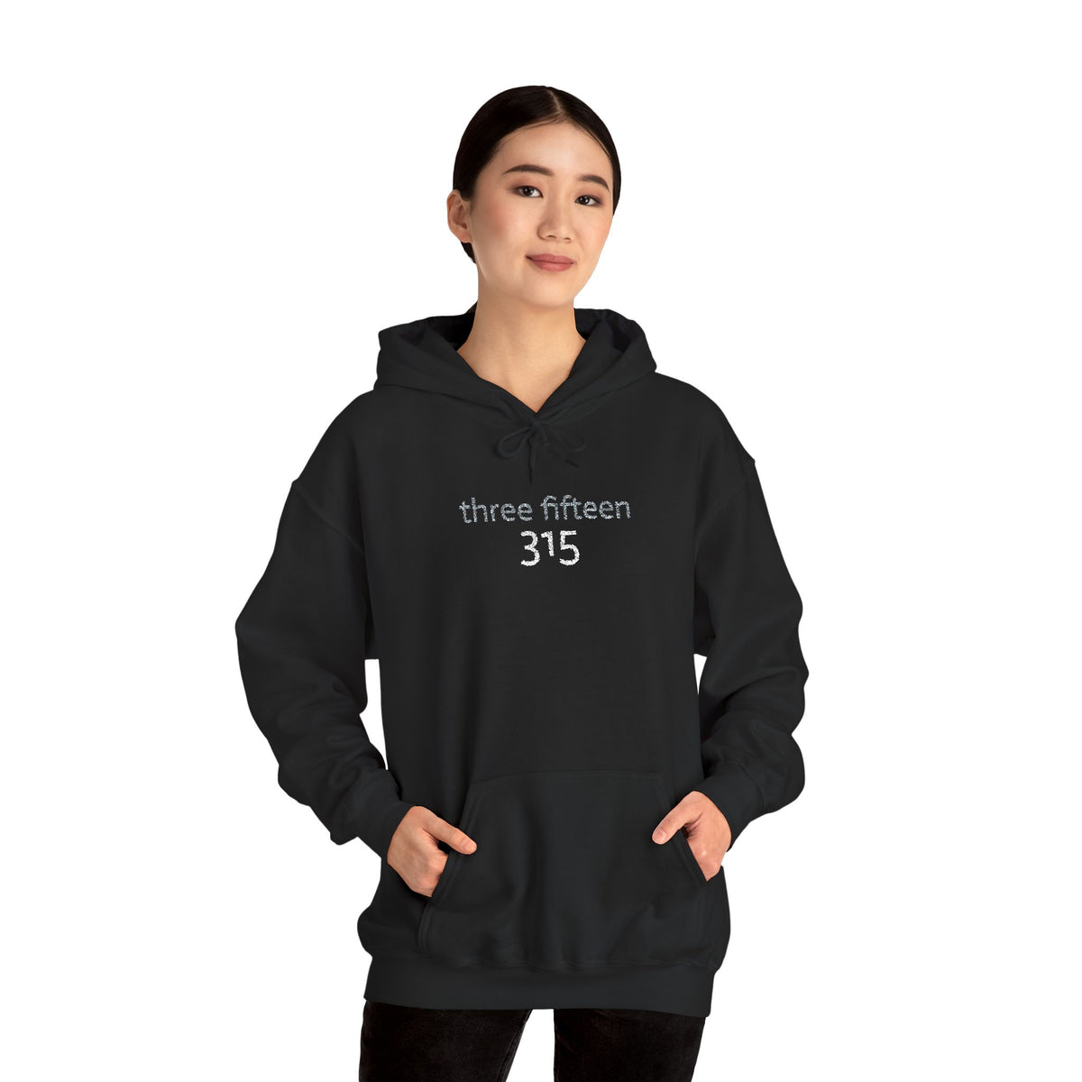16 - 315 Three Fifteen Embroidered Multi Colors Hoodie — Minimalist Distressed Graphic Sweatshirt