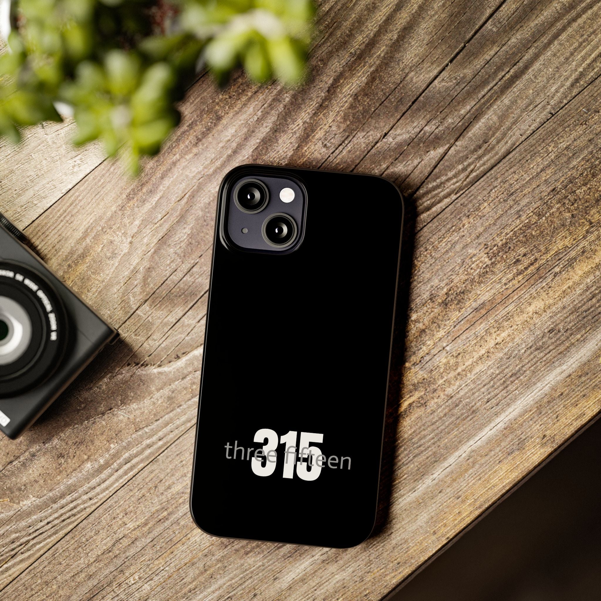 Copy of 36 - Phone case 315 Slim Phone Case — Motivational Black Protective Cover