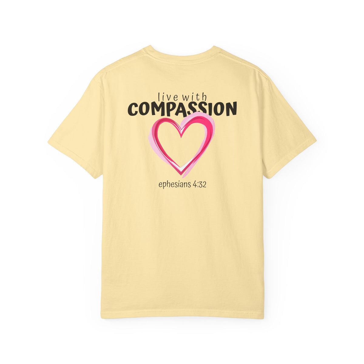 01 - Multi Color Tee - Live With Compassion - Multi Colors 315 Graphic T-Shirt