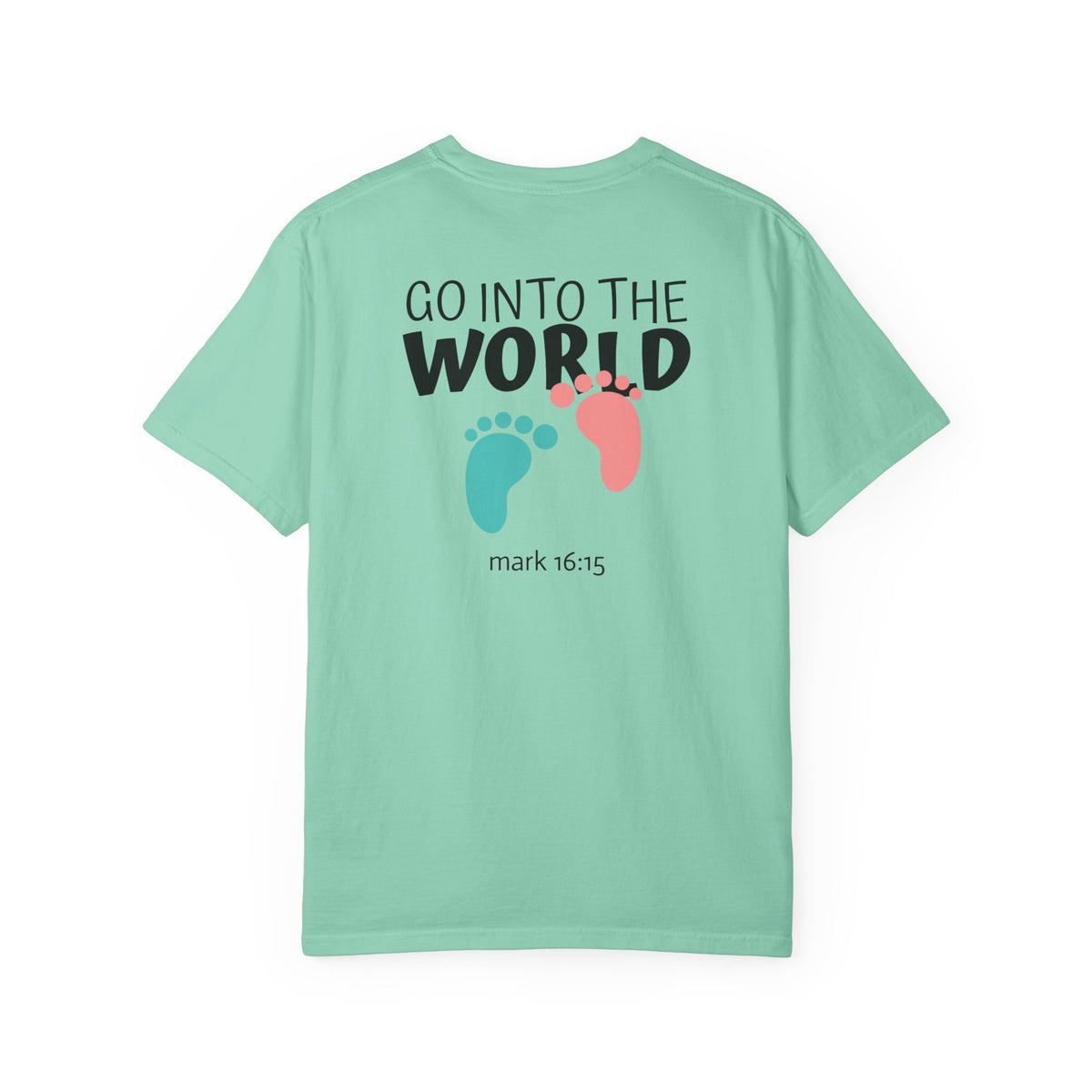 01 - Multi Colors “Go Into the World” Graphic T-Shirt
