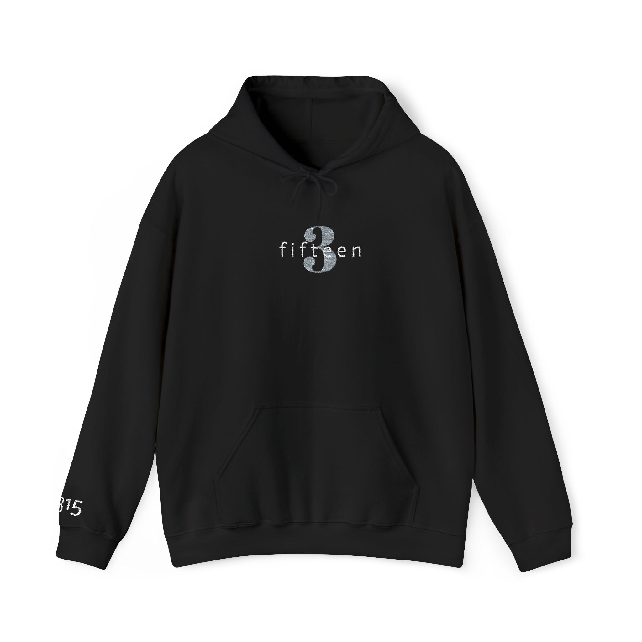 16 - Hoodie 3 Fifteen Embroidered Hoodie Multi Color - Hope Matters - Hoodie — Minimal Black Square Anchor Logo Pullover