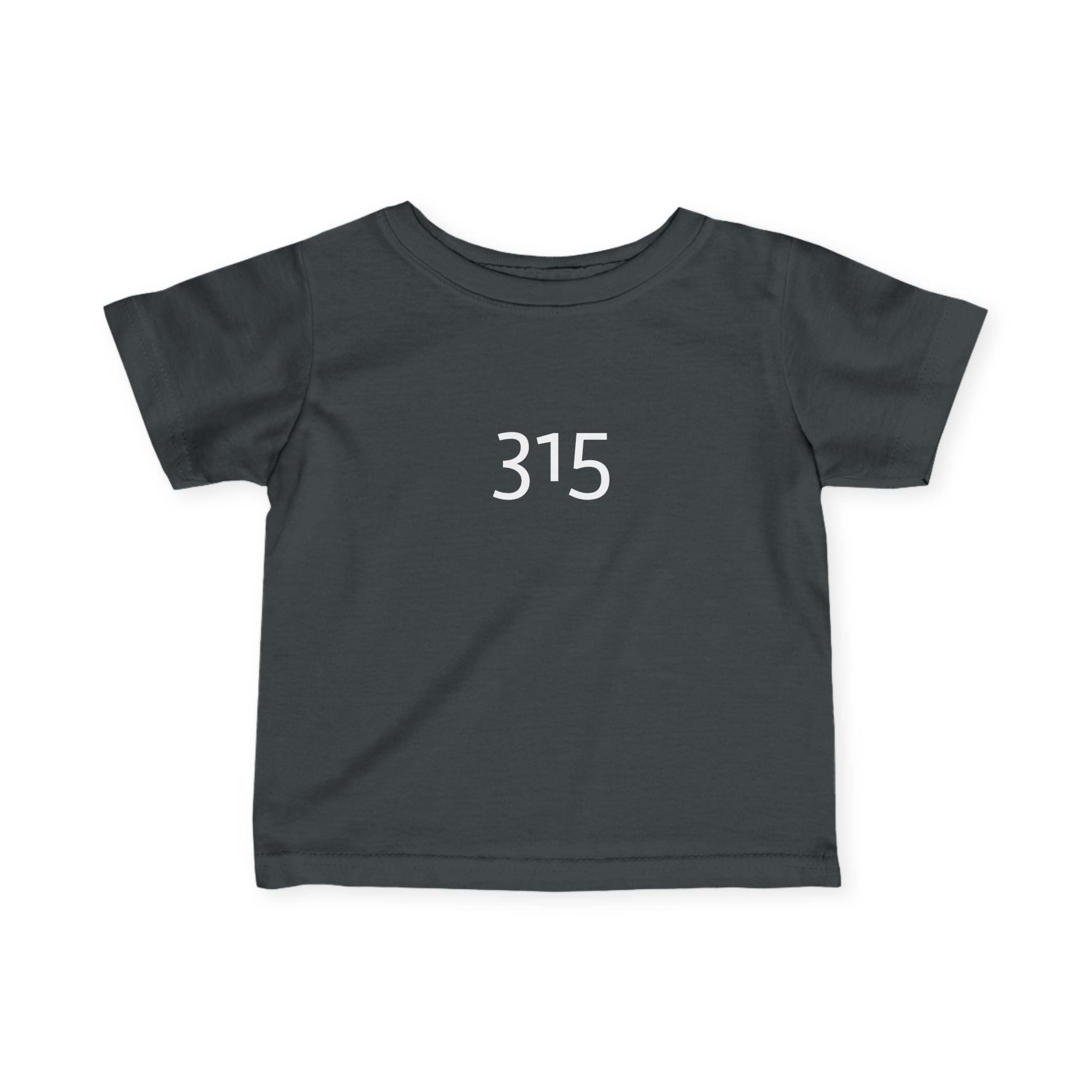 Minimalist Infant Fine Jersey Tee with Number 315