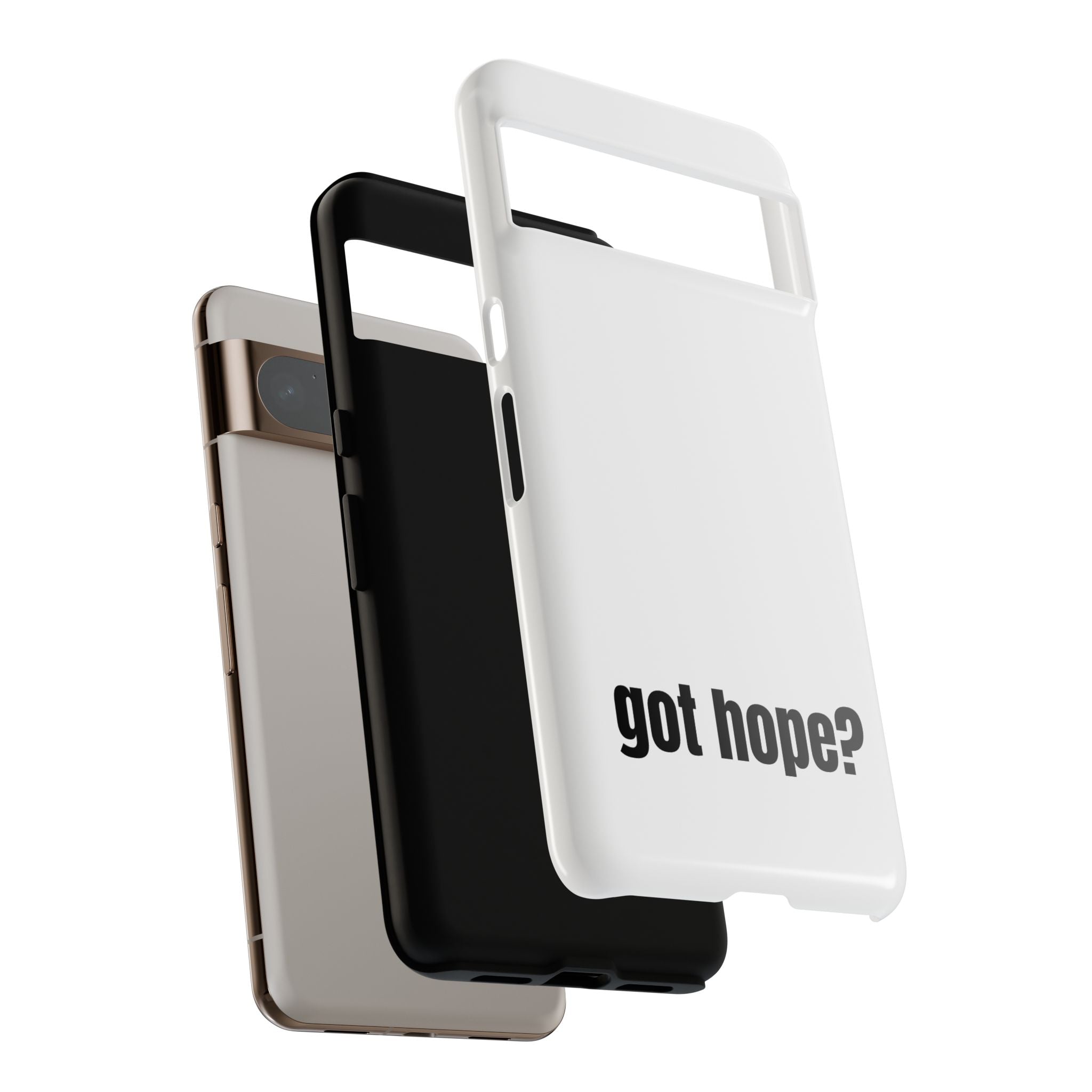 Phone Case — "got hope?" Minimalist Inspirational Protective Cover