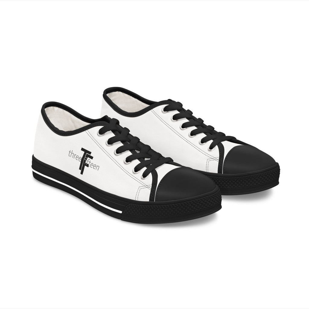 31 - Women's Low Top Sneakers TF — Minimal Grey Canvas Shoes with '315' Side Print