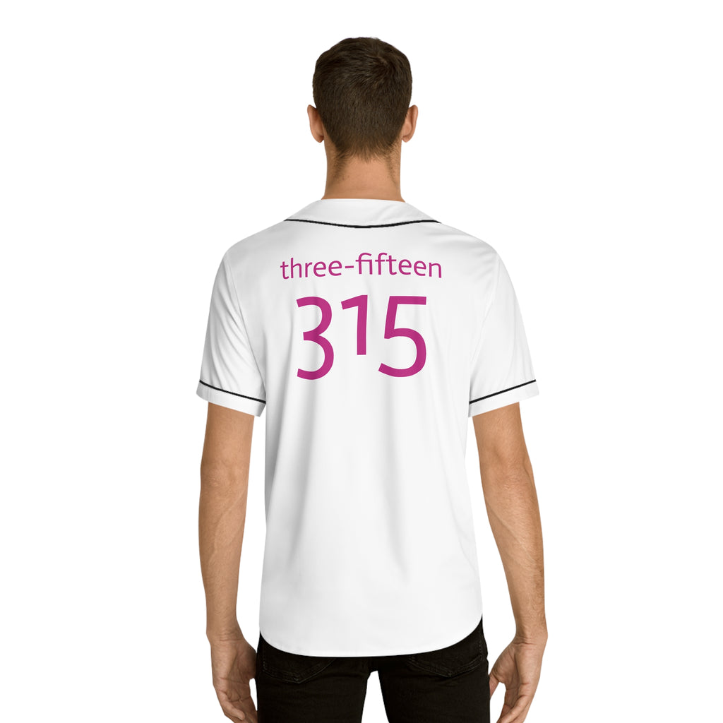 Three-Fifteen Stylish Men's Baseball Jersey with Custom Number 315