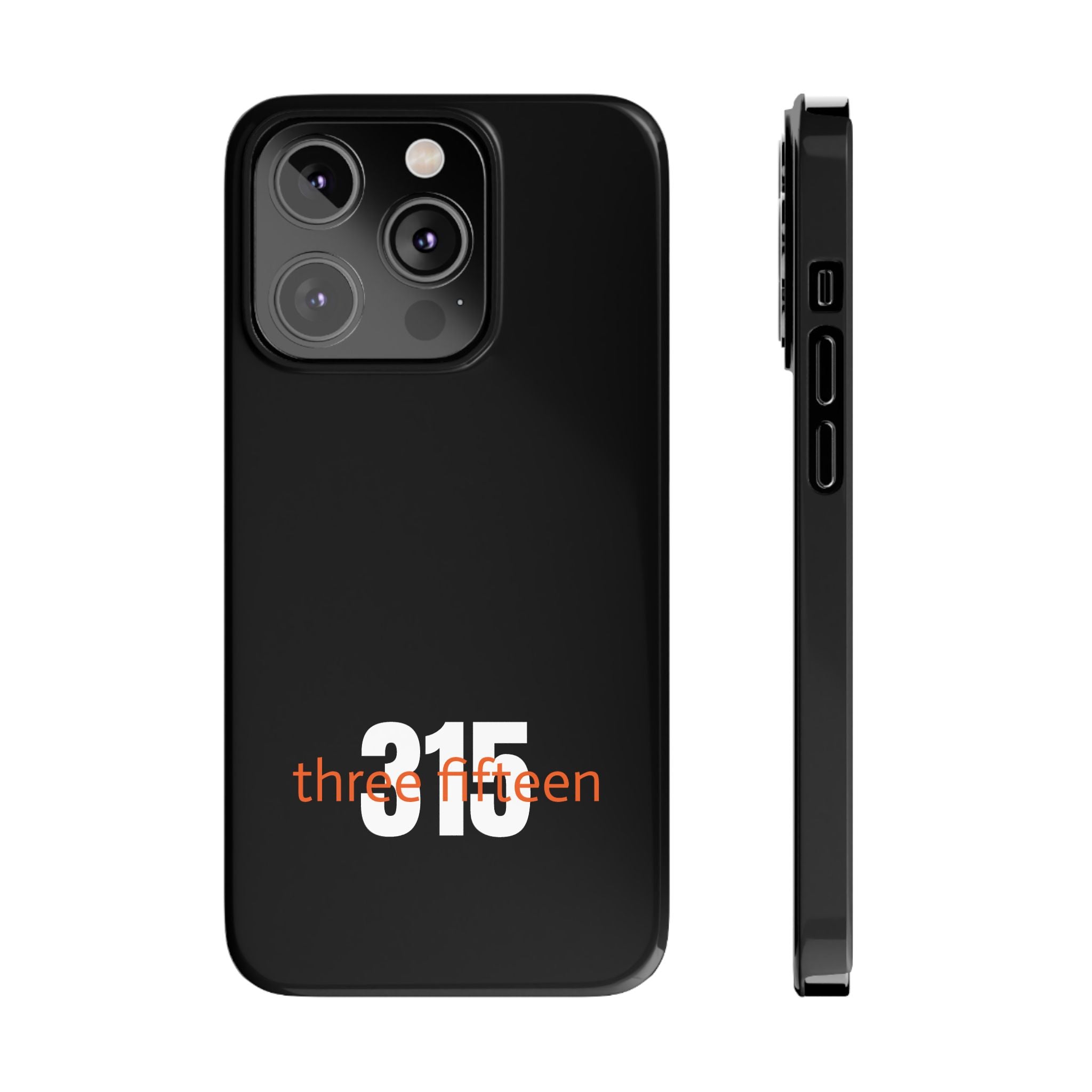 36 - Phone case 315 Slim Phone Case — Motivational Black Protective Cover